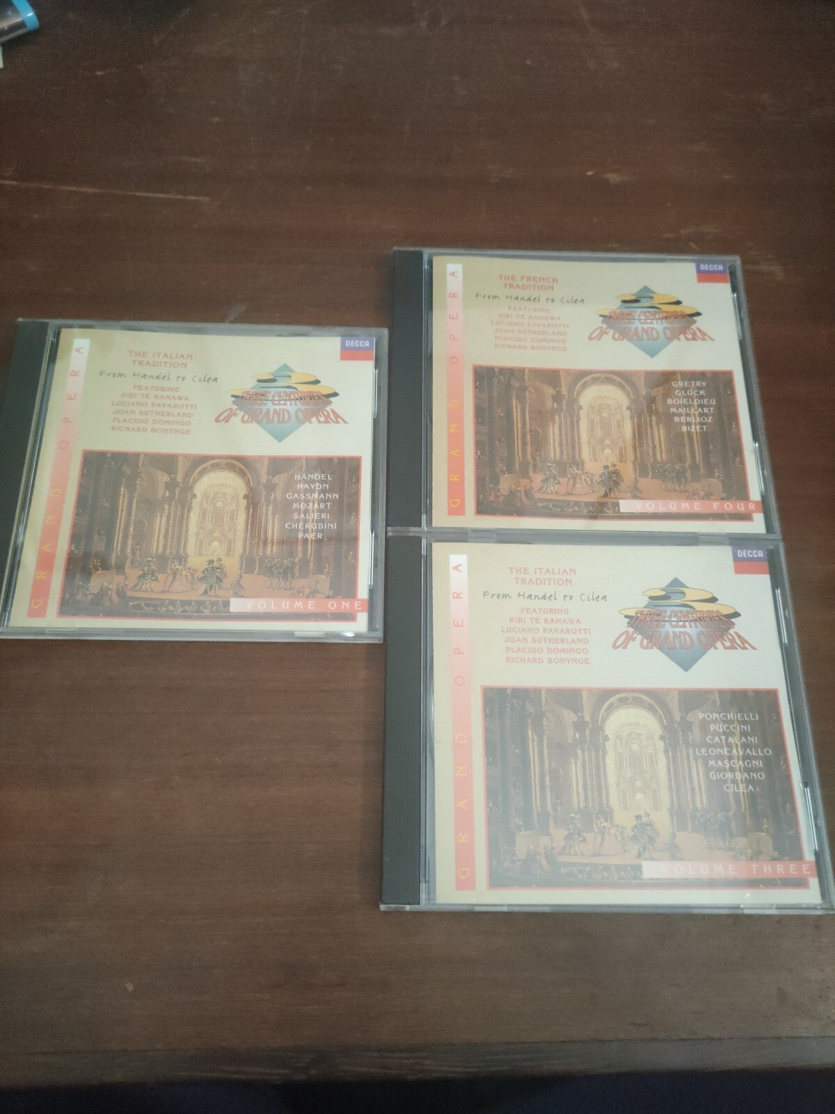 3 X Three Centuries of Grand Opera Volume One, Three and Four CD French Italian