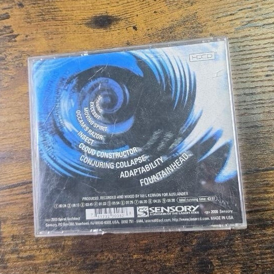 Spiral Architect – A Sceptic’s Universe CD Rock Album Sensory 2000 Jewel Case