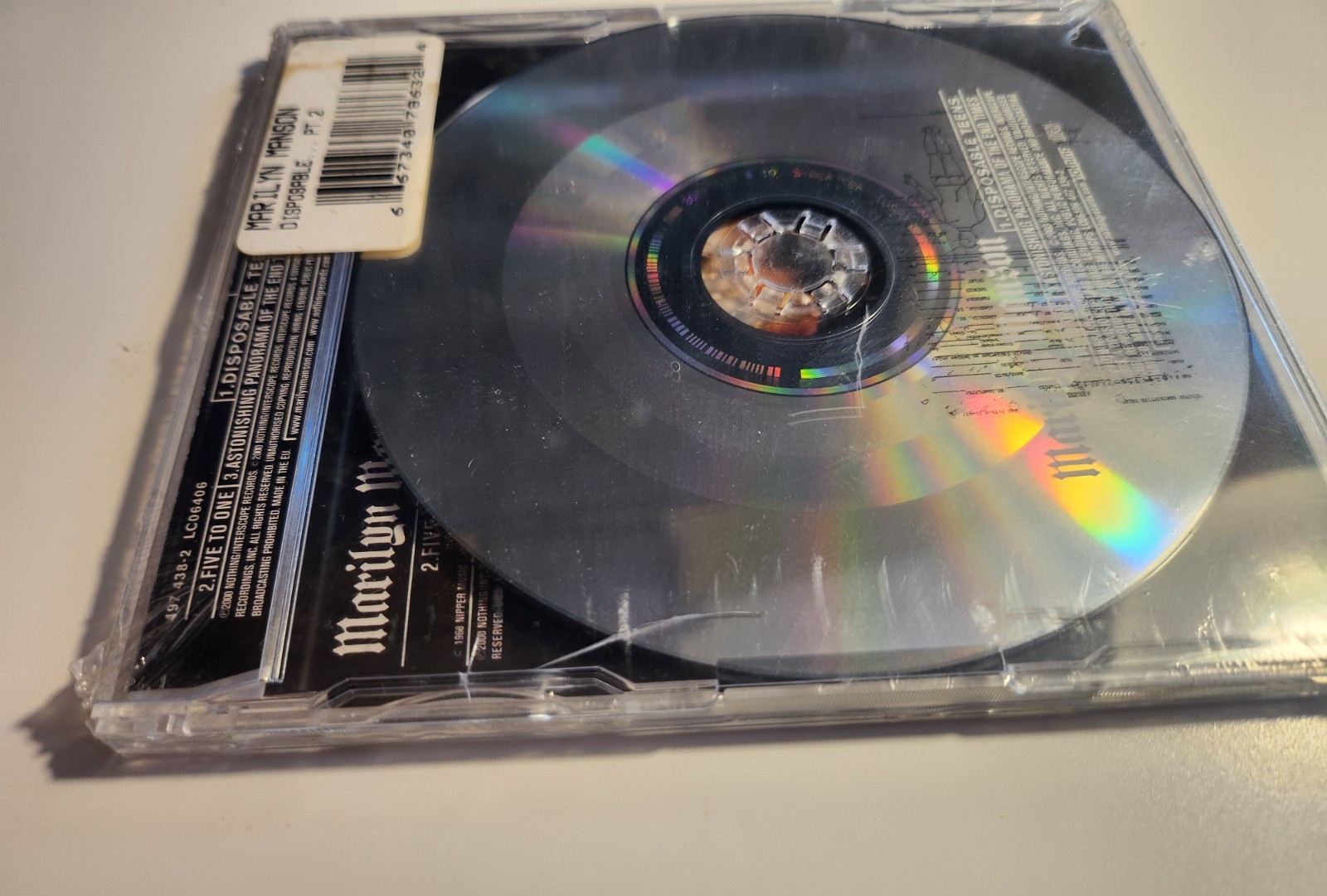 *SEALED* Marilyn Manson Disposable Teens CD Single 2001 Swedish Import
