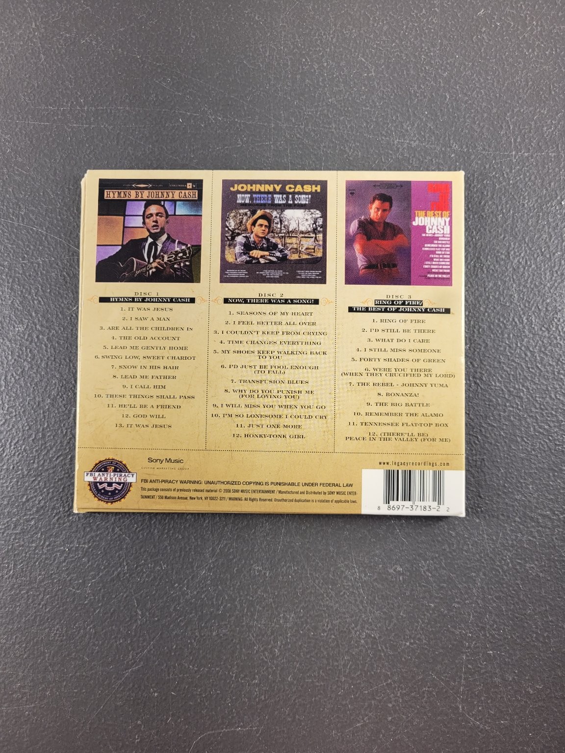 Johnny Cash – Triple Feature CD 2008 Country Sony Music Legacy