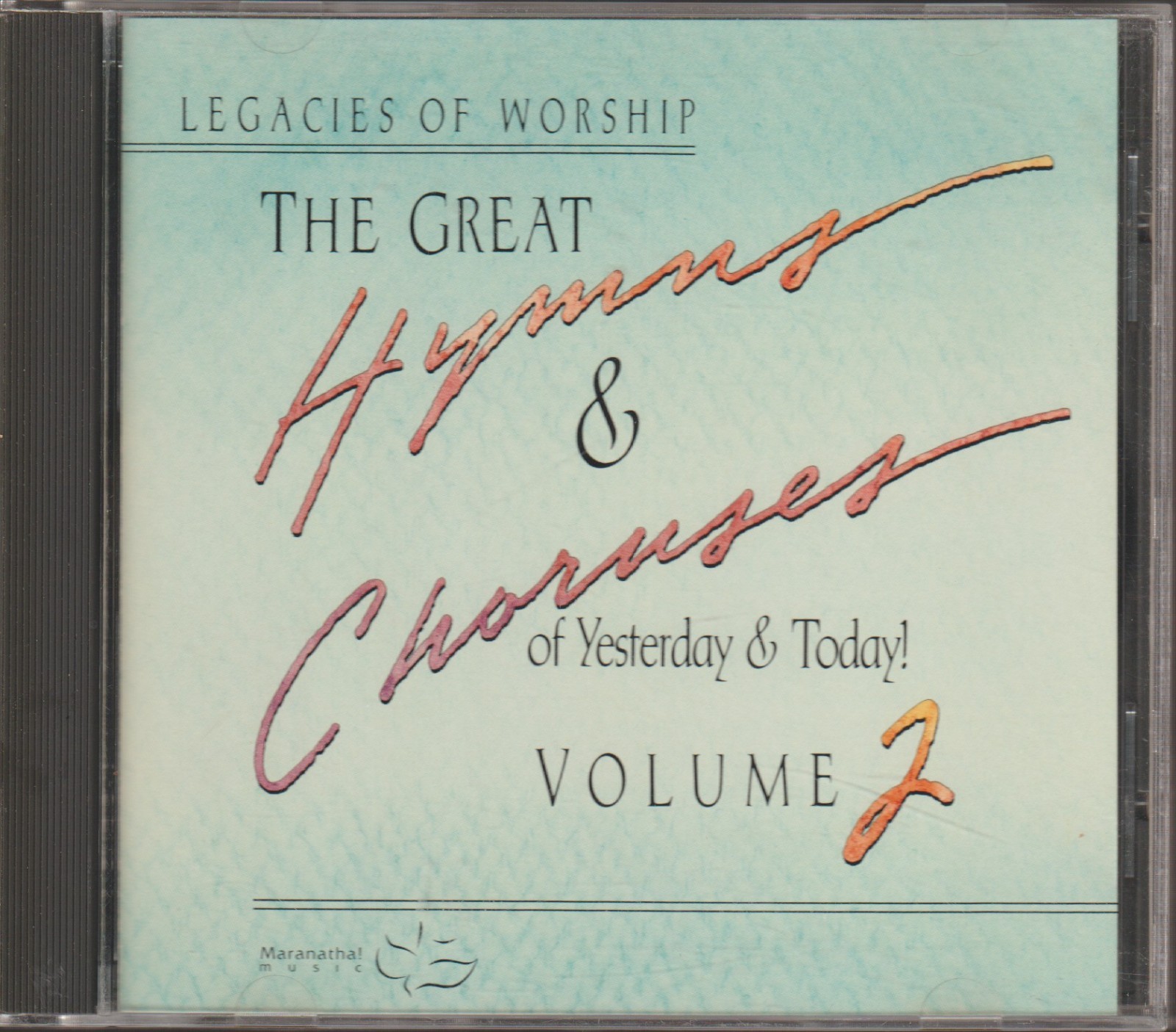 Legacies of Worship Great Hymns & Choruses Volume 2 CD 1988 Used