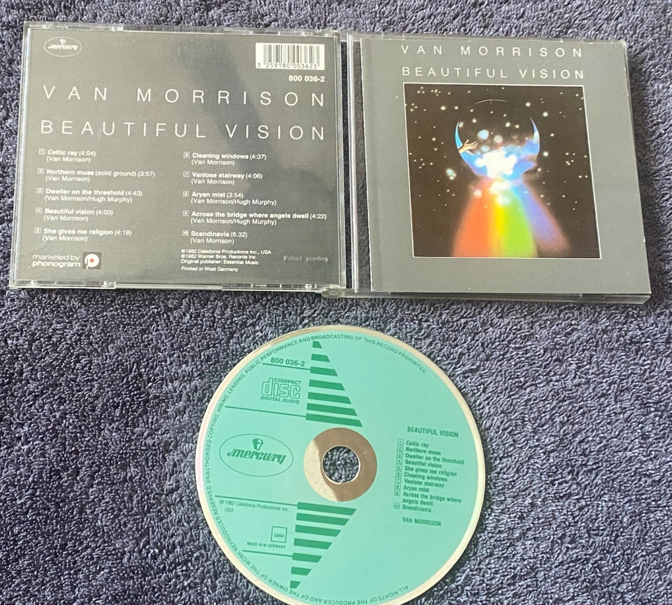 VAN MORRISON Beautiful Vision RARE GREEN ARROW CD West Germany Matrix 01 1982
