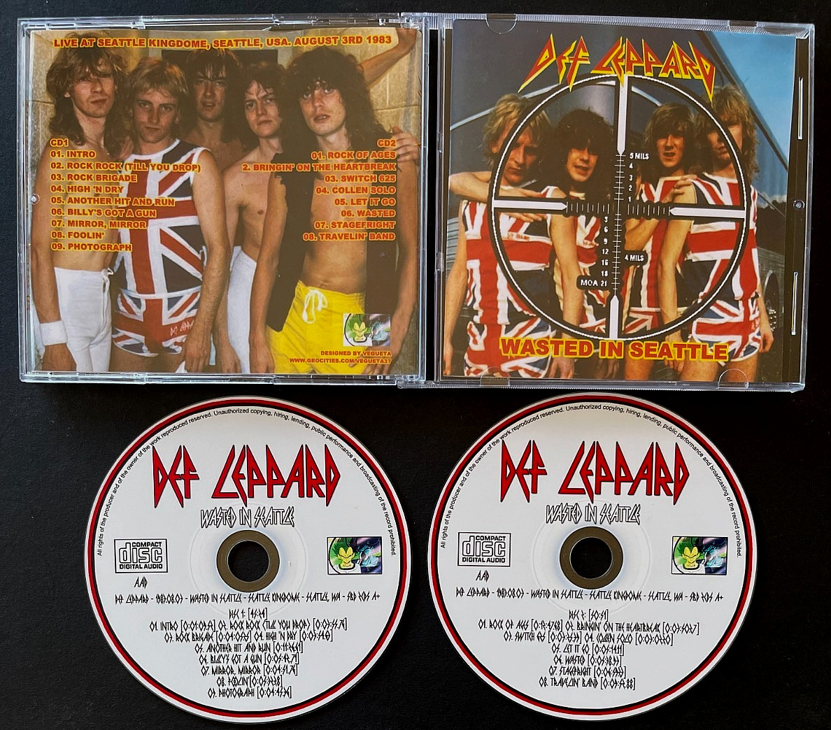 DEF LEPPARD Wasted In Seattle Live 1983 cd SIC VIKKI Hair Metal BON JOVI Winger