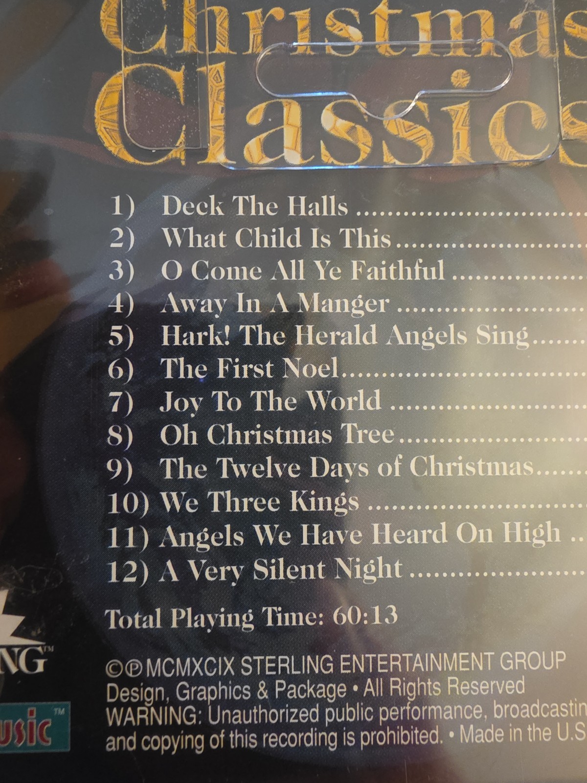 Timeless Christmas Classics – Unknown Artist – (1999 Sterling) – New, Sealed CD