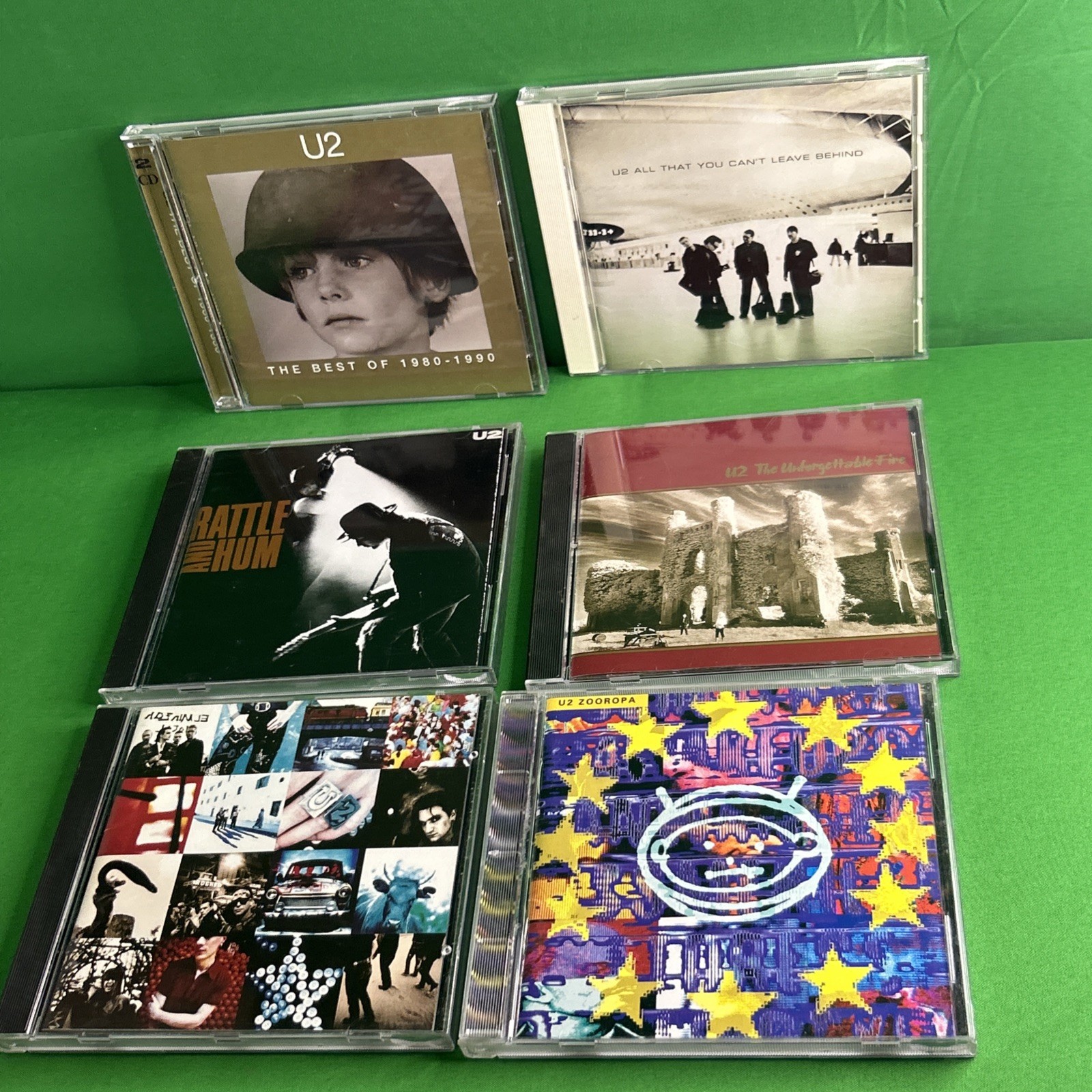 U2 ( Cds ) Lot Of 6 Cds Zooropa, Achtung Baby, The B Sides, Rattle And Hum