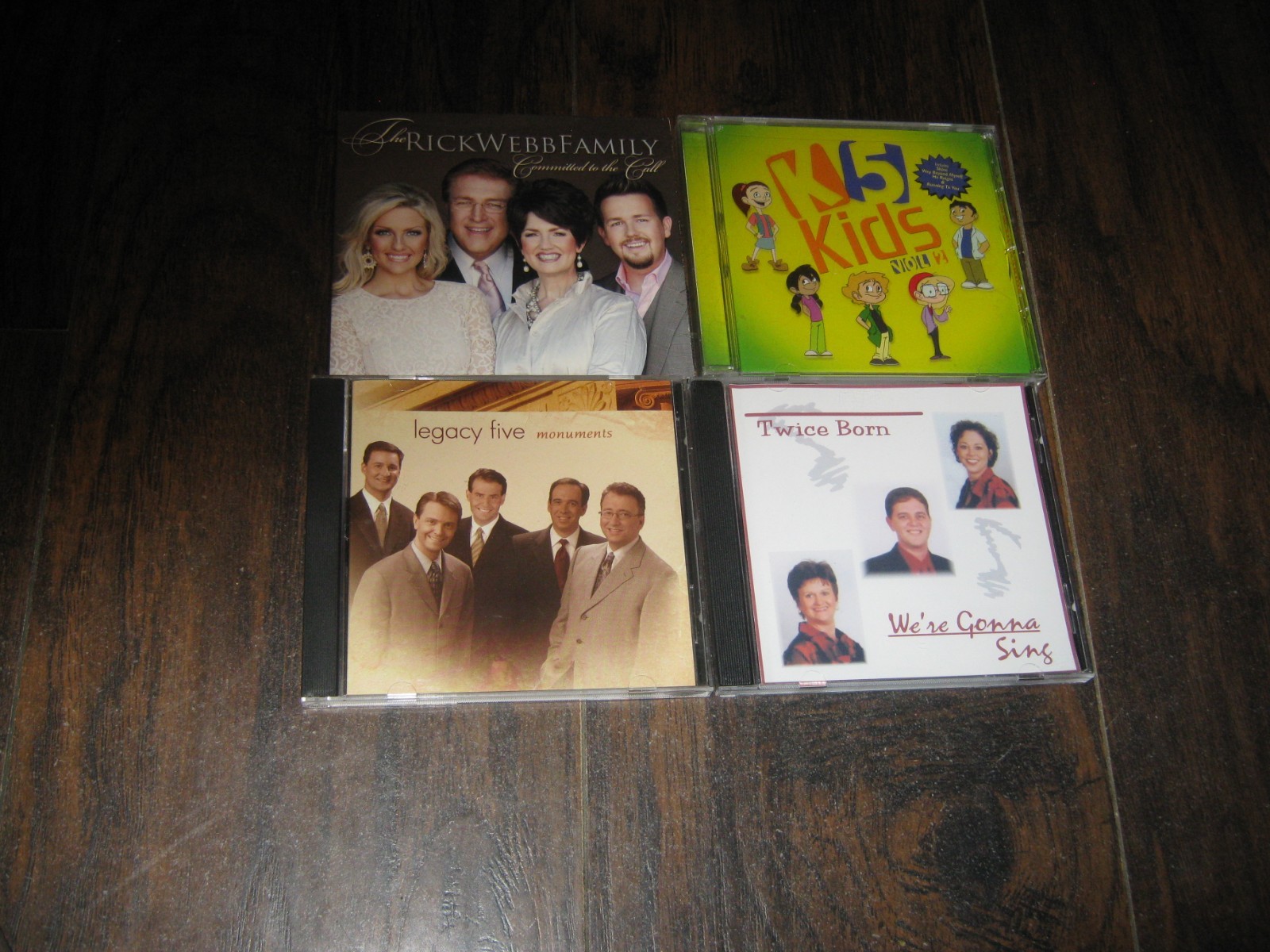 lot of 4 [southern gospel] cds 3 cds in vg condition 1 cd is new[legacy five/