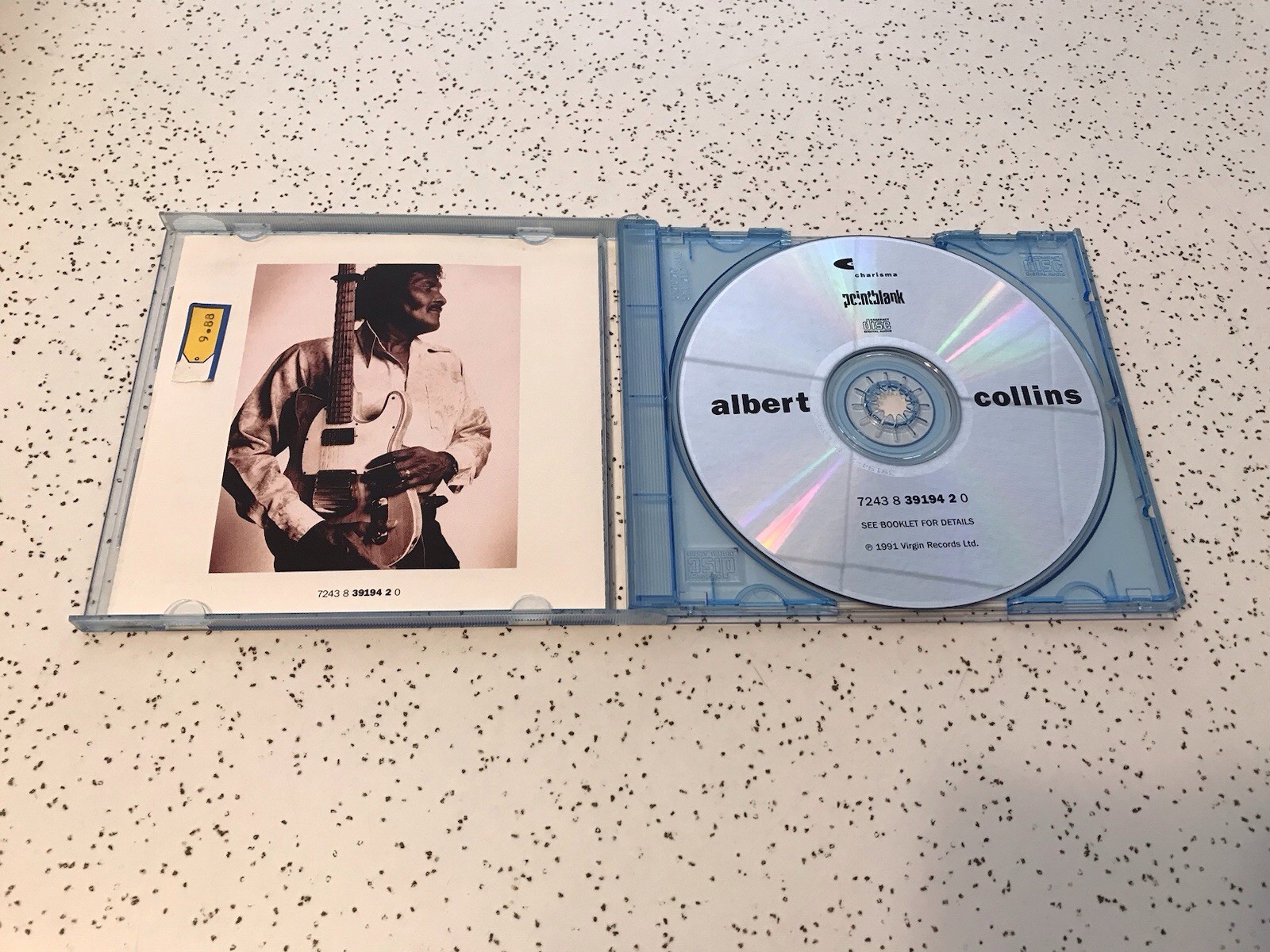 Albert Collins Cd Iceman 1991 Virgin Records 39194 2 VG Condition