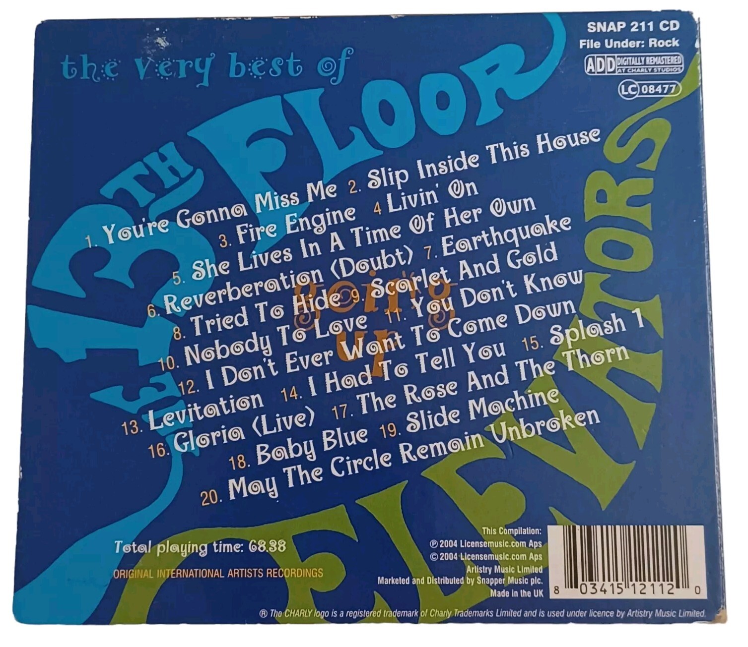 The 13th Floor Elevators – Going Up-the Very Best of CD 2004 Digipak