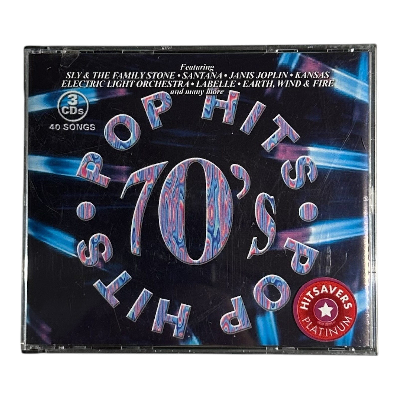 70’s Pop Hits 3 CD Set 2001 Sony 40 Songs Santana Janis Joplin ELO Kansas