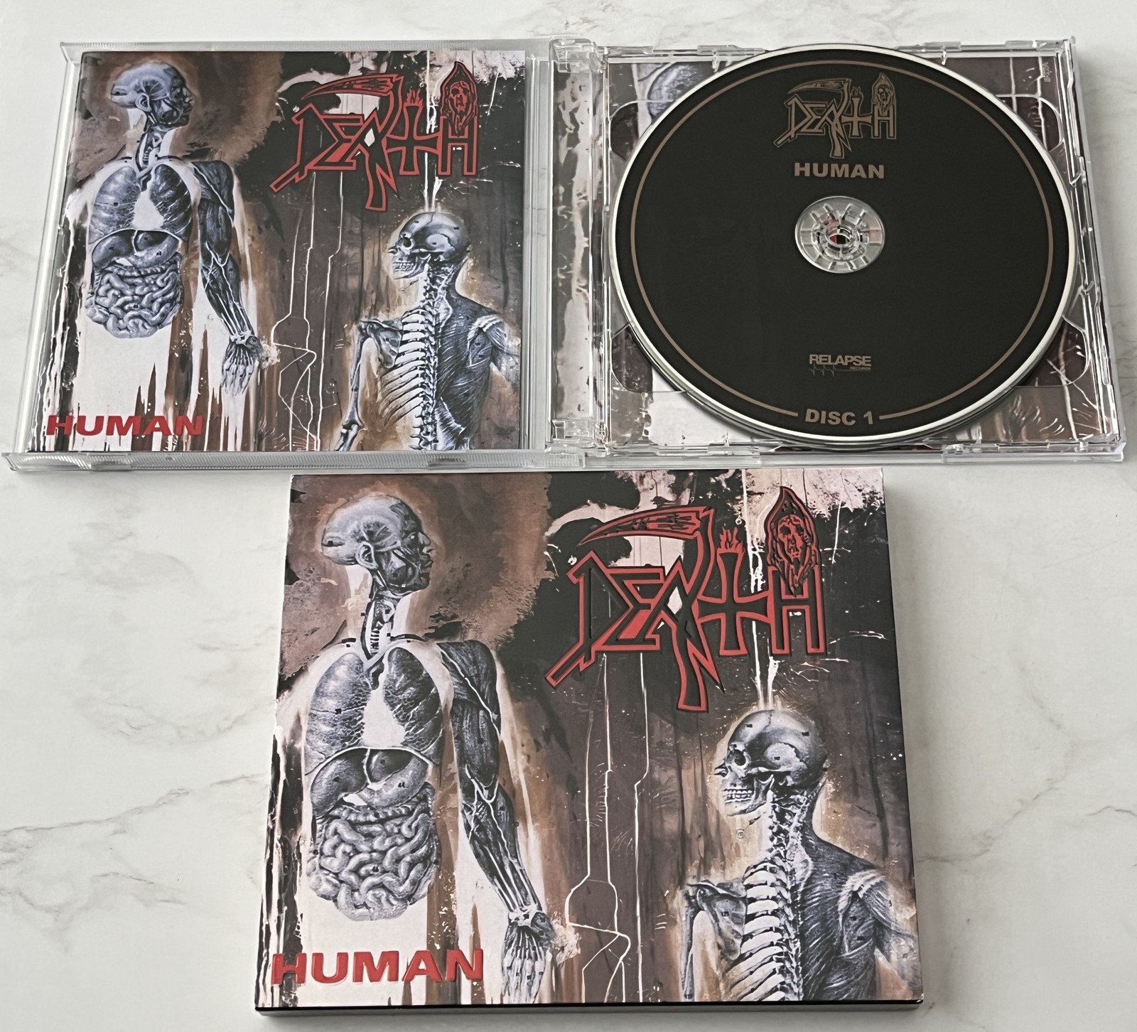Death Human 2 CD DELUXE ED. 2011 Relapse RR7165 w/Hype Sticker BONUS TRACKS RARE