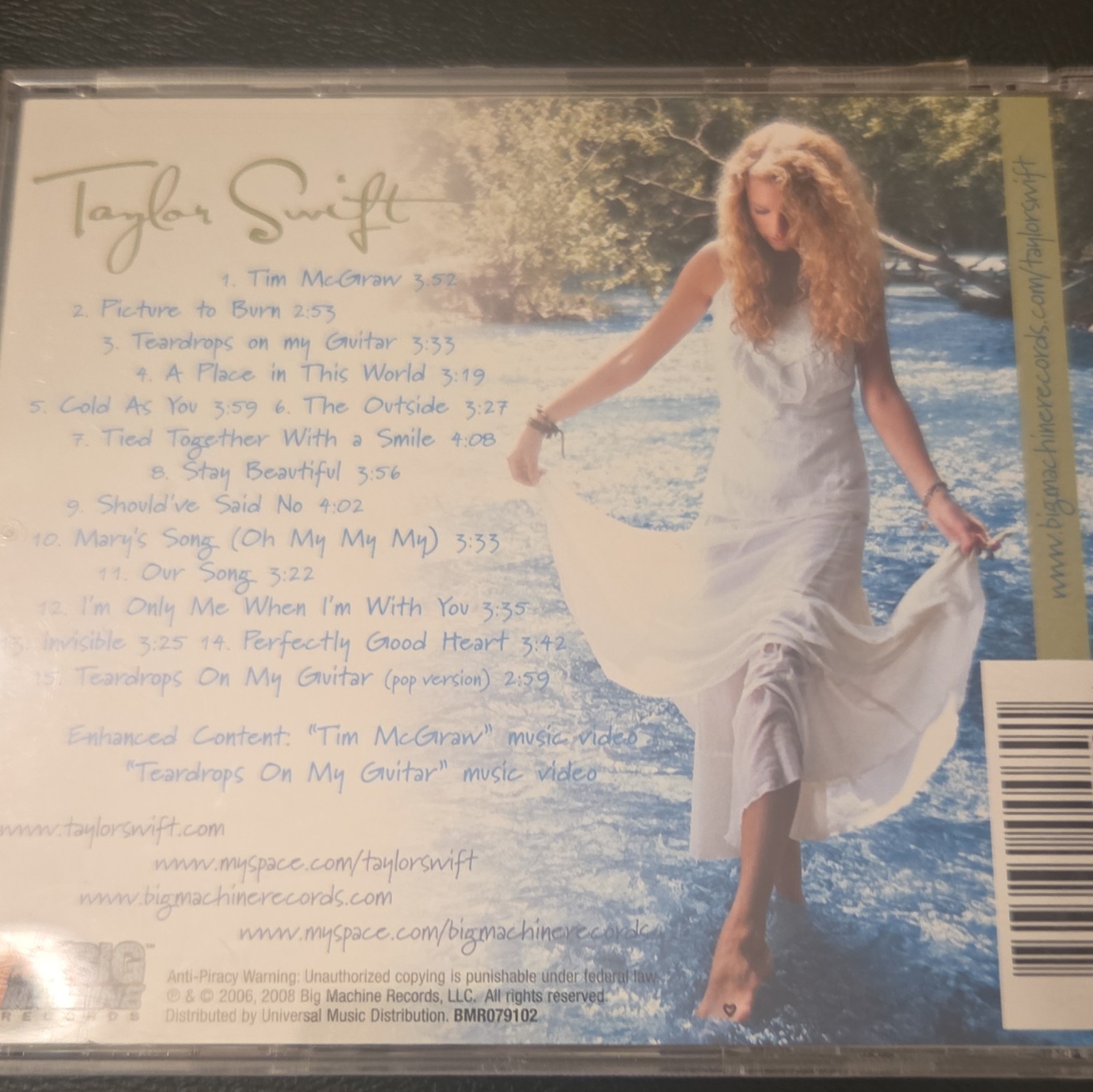 Taylor Swift – Taylor Swift CD Big Machine Records 2006 Enhanced BMR079102