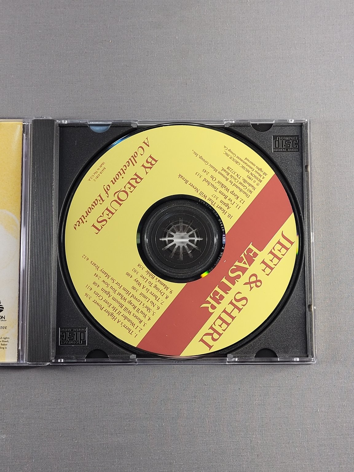 Jeff & Sheri Easter – By Request CD 1995 Southern Gospel Compilation Benson