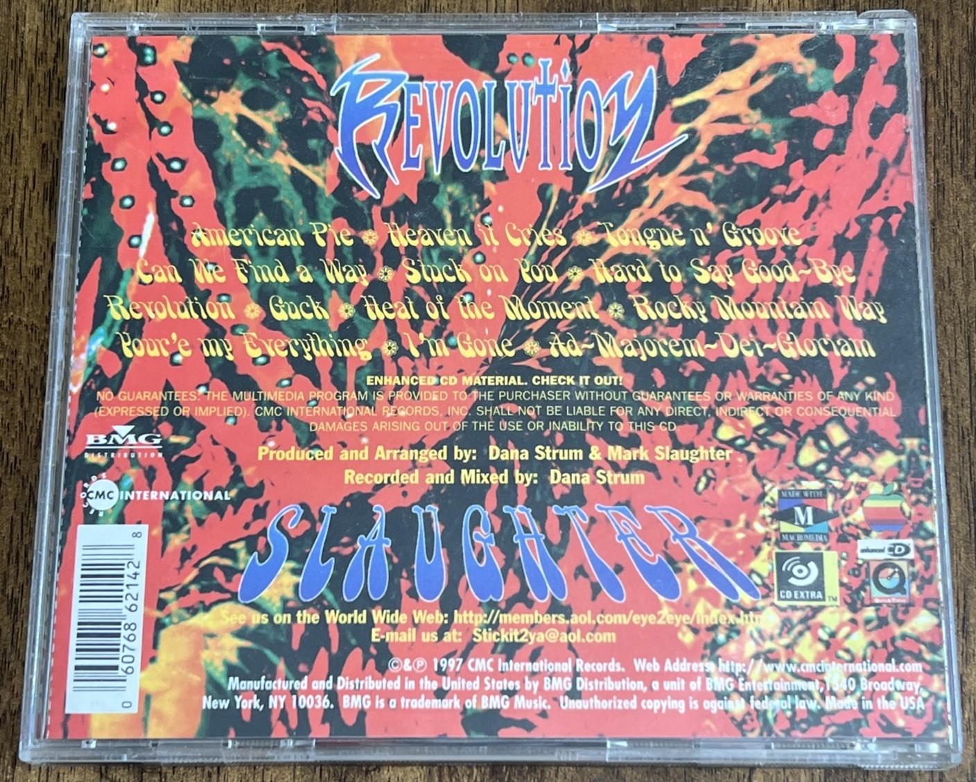 Slaughter – Revolution (CD, May-1997, CMC International) See Description