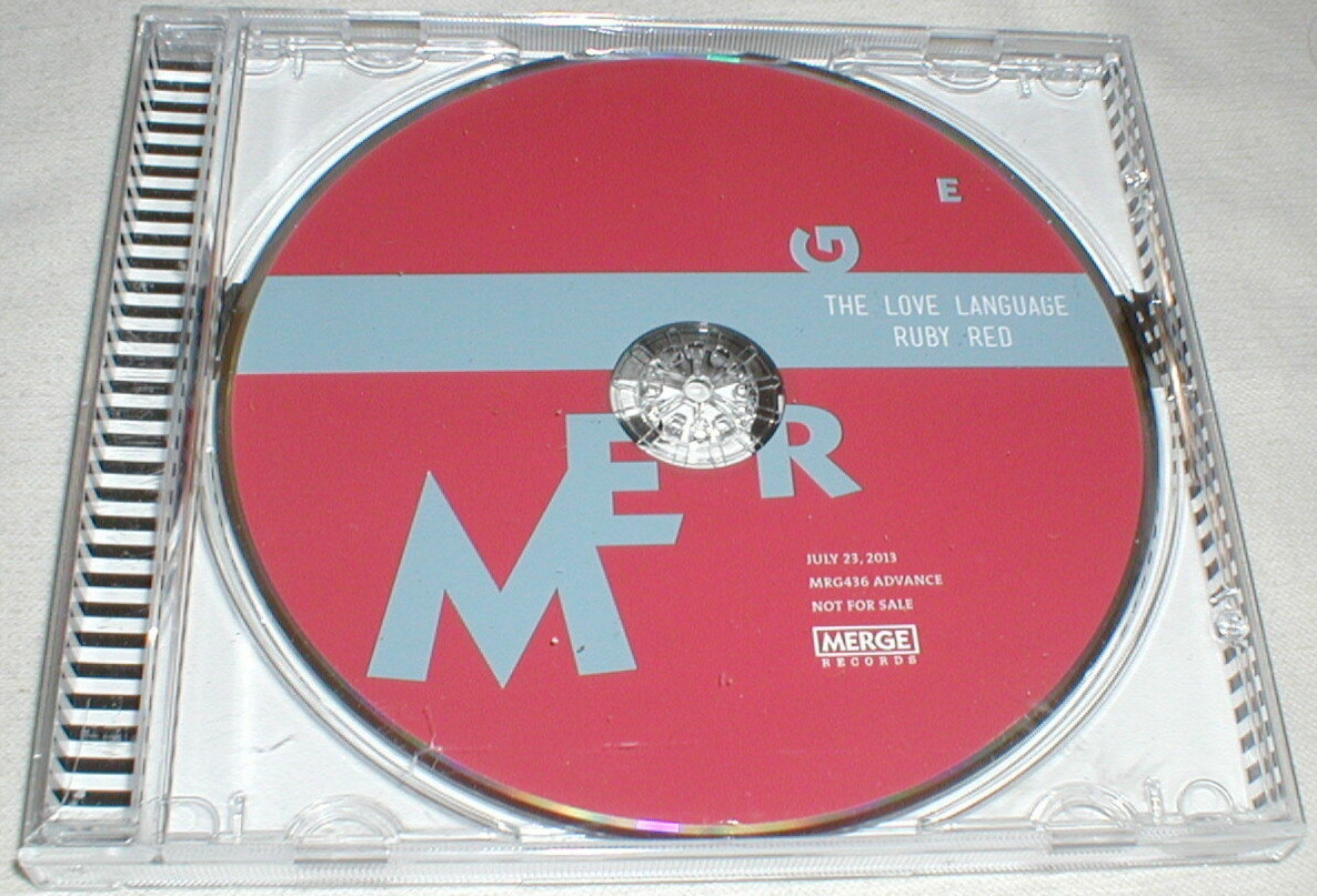 THE LOVE LANGUAGE Ruby Red (2013) CD Advance Promo Merge Alternative Indie Rock