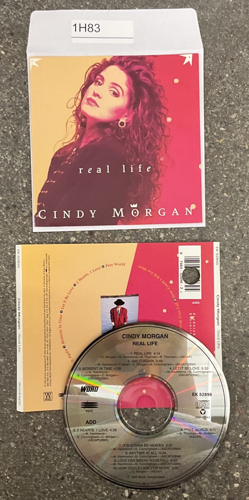 Real Life by Cindy Morgan (CD, Word Distribution) No Case #1H83