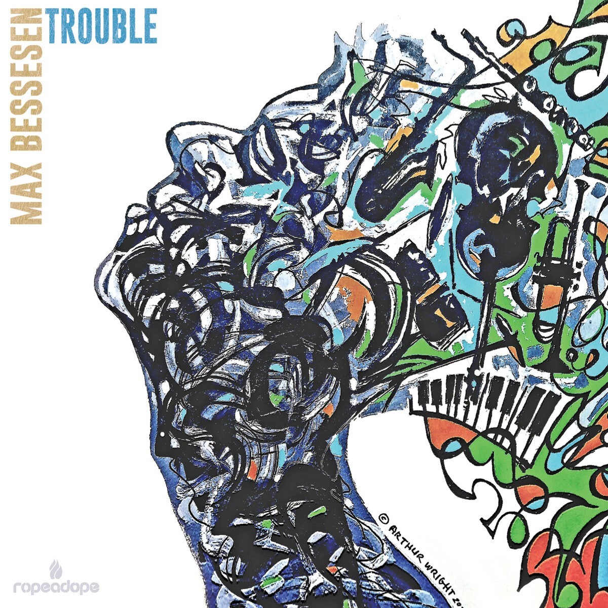 Max Bessesen ‎Trouble CD Album NEW Not Sealed 2020 Jazz Sax Ropeadope