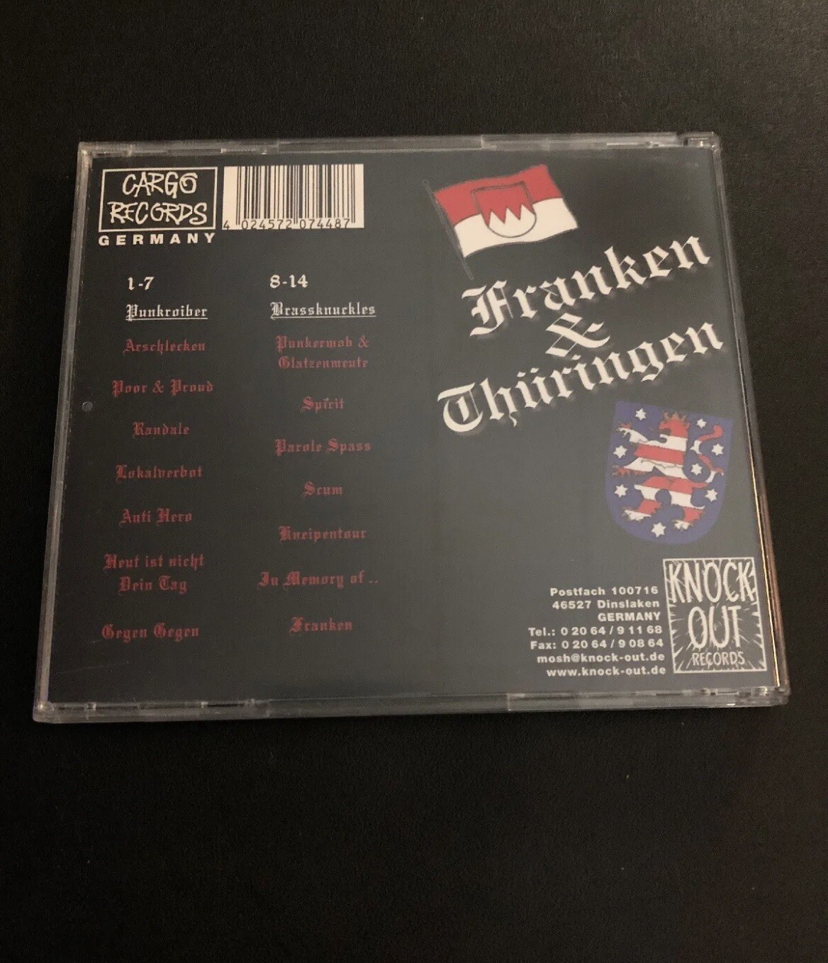 Punkroiber Brassknuckles Split Punk Rock Compilation CD
