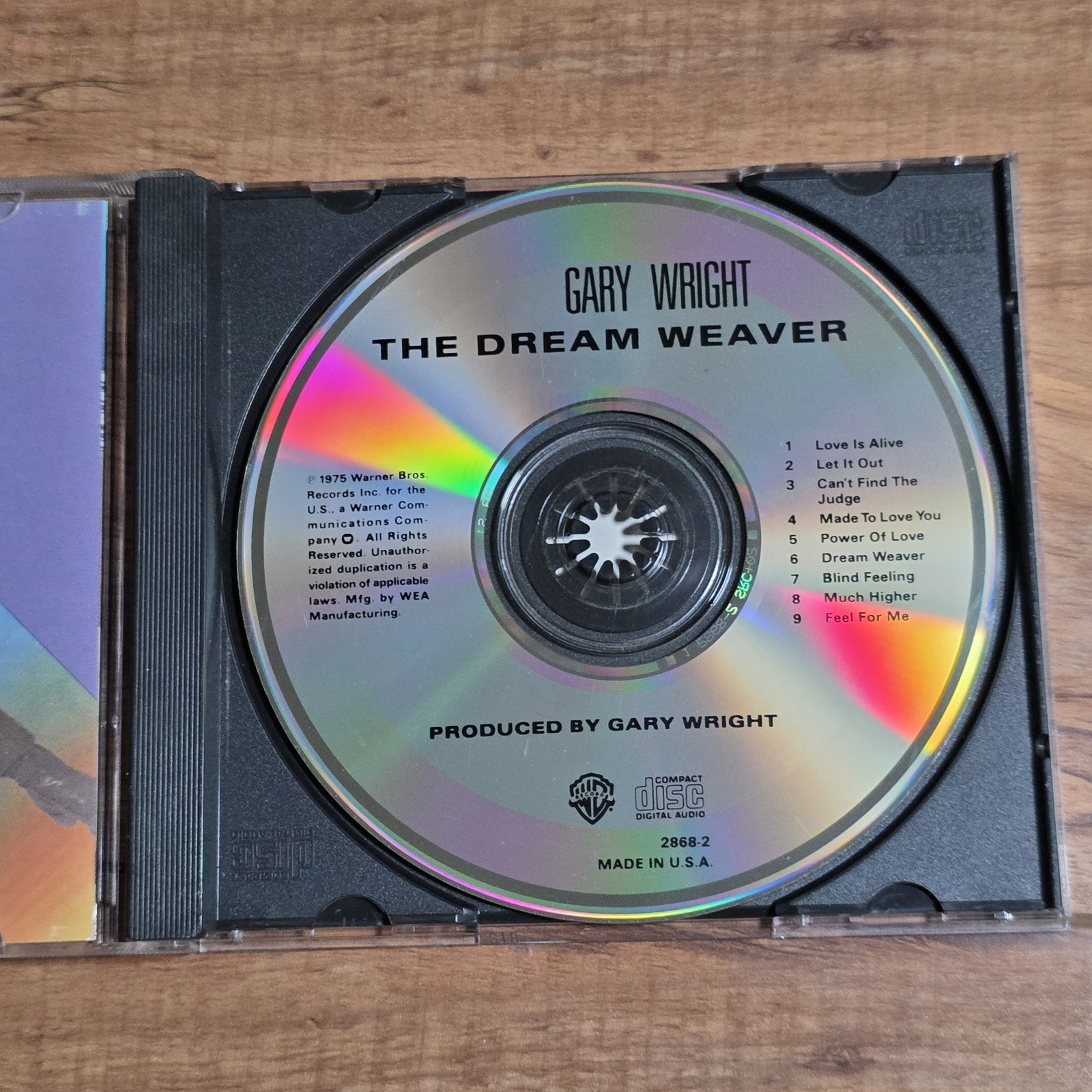 Gary Wright – The Dream Weaver CD Album 1990 Soft Rock Classic Rock