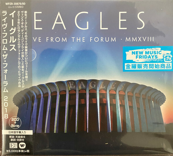 Eagles SEALED BRAND NEW 2CD+Blu-Ray(R-Free)” Live From The Forum 2018″ Japan OBI