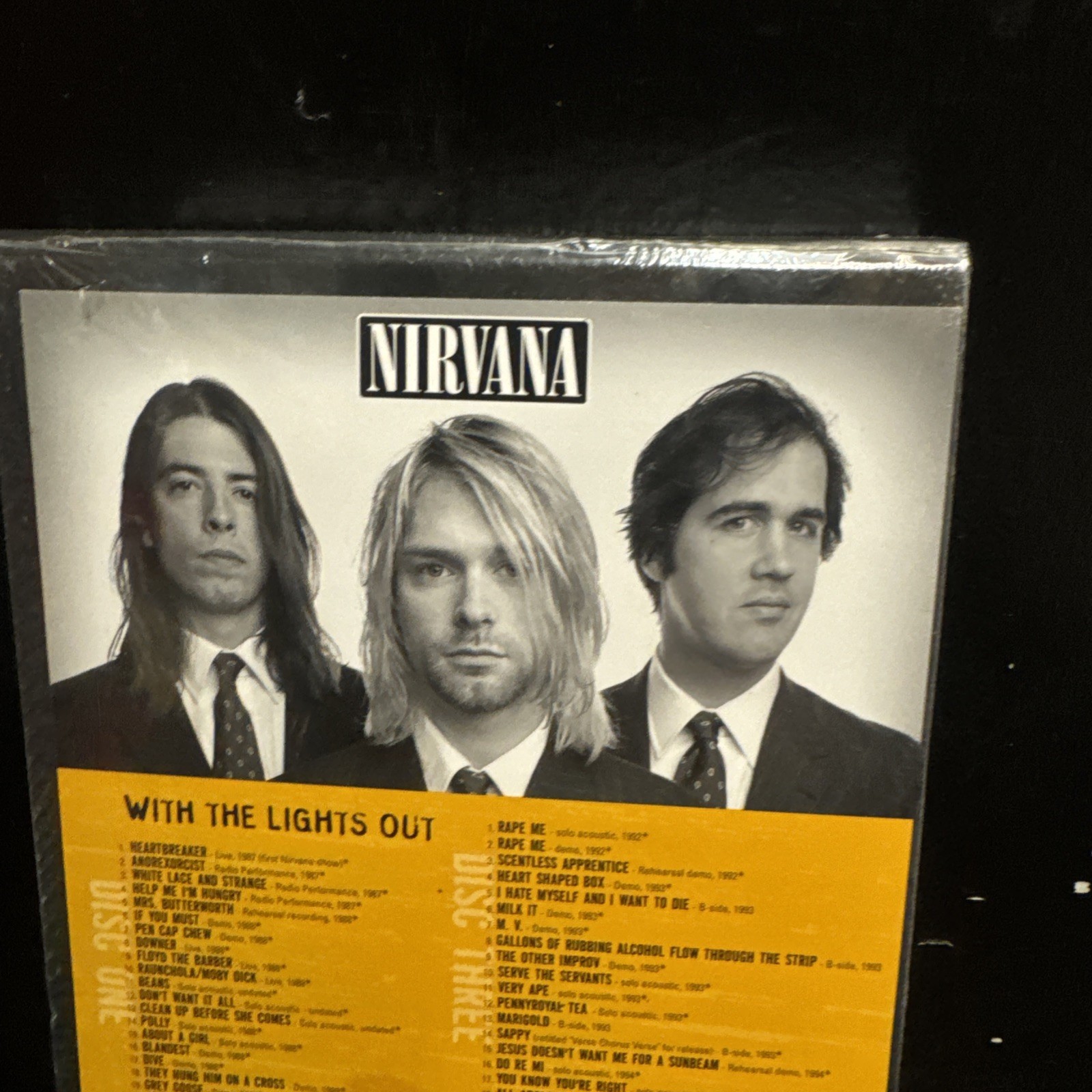 Nirvana – 3-CD, 1-DVD box set – With the Lights Out (CD, 2004) SEALED