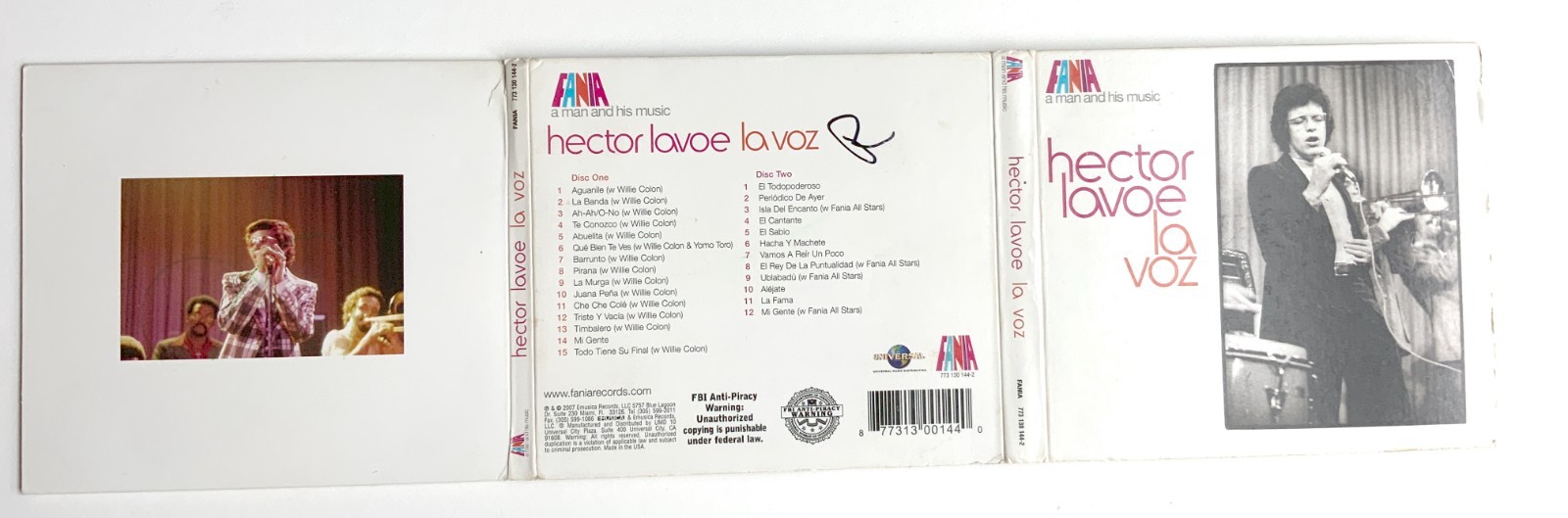 Hector Lavoe – La Voz: A Man & His Music (CD, 2-Disc Set, Fania -773 130 144-2)