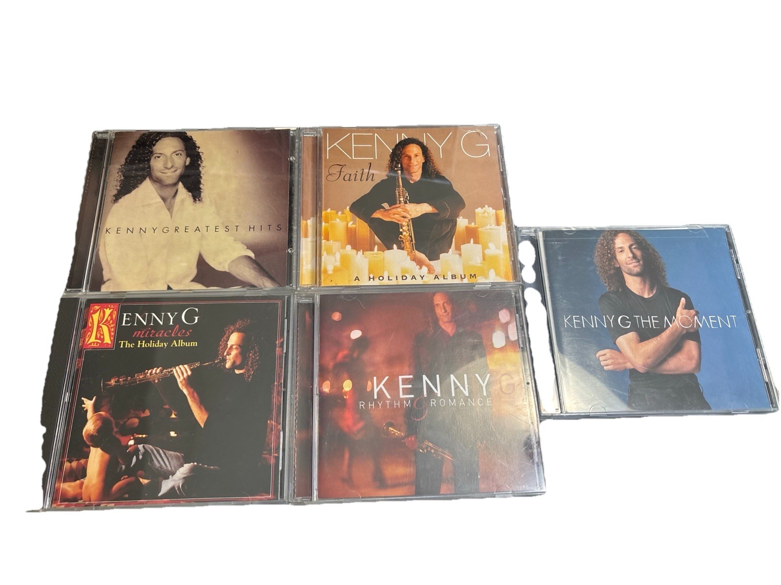 Kenny G CD Lot of 5: I’m in the Mood for Love, Live, Breathless, Silhouette, +