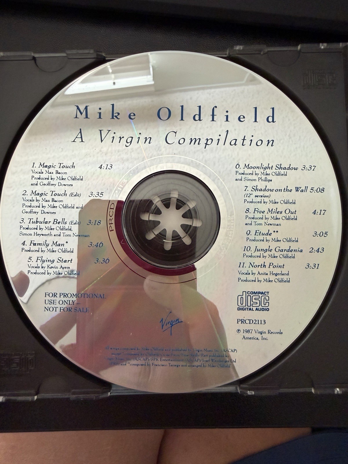 Mike Oldfield A Virgin Compilation Promo CD PRCD 2113 Rare MINT