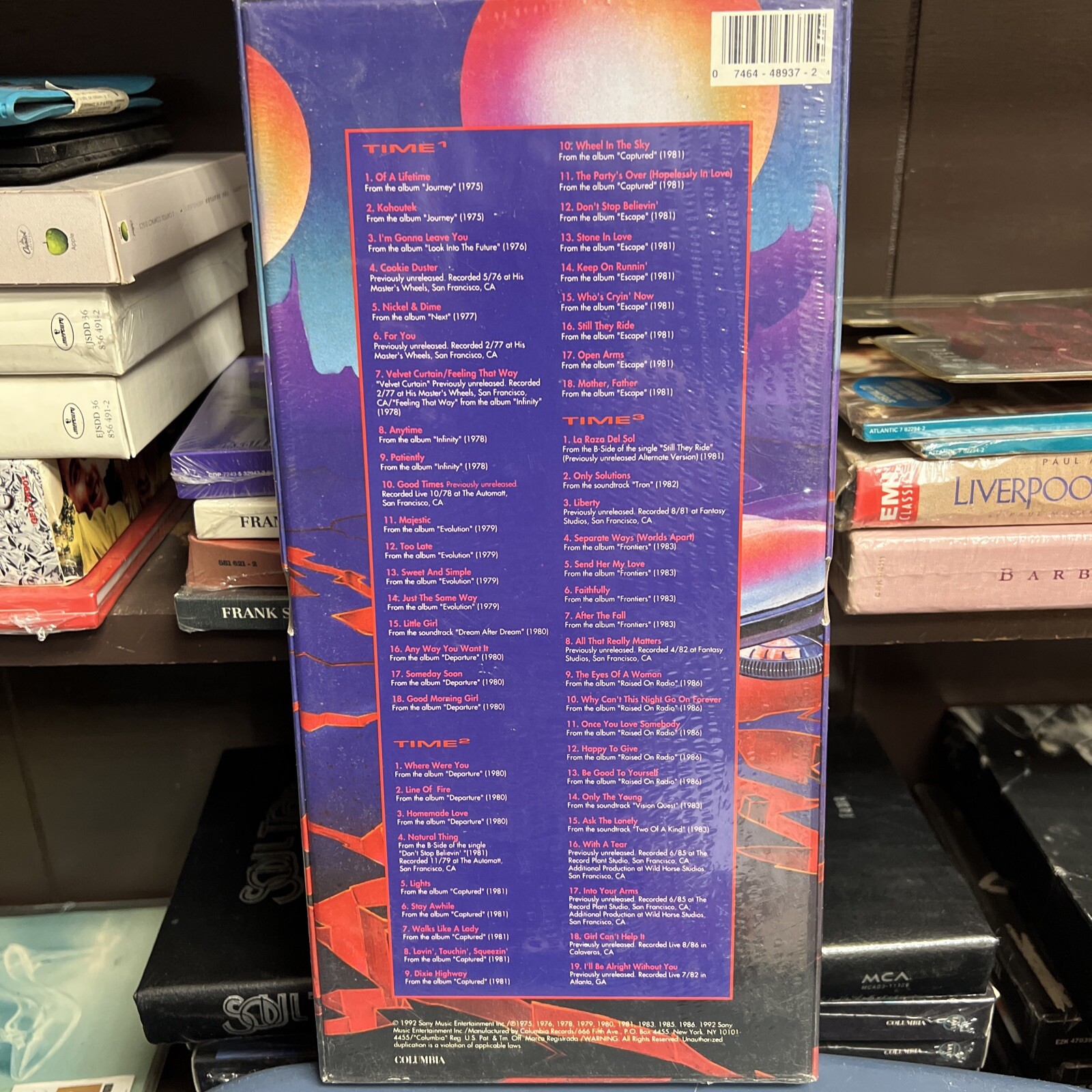 JOURNEY Time3 3CD BOX SET 2005 COLUMBIA 48937 HYPE STICKER SEALED