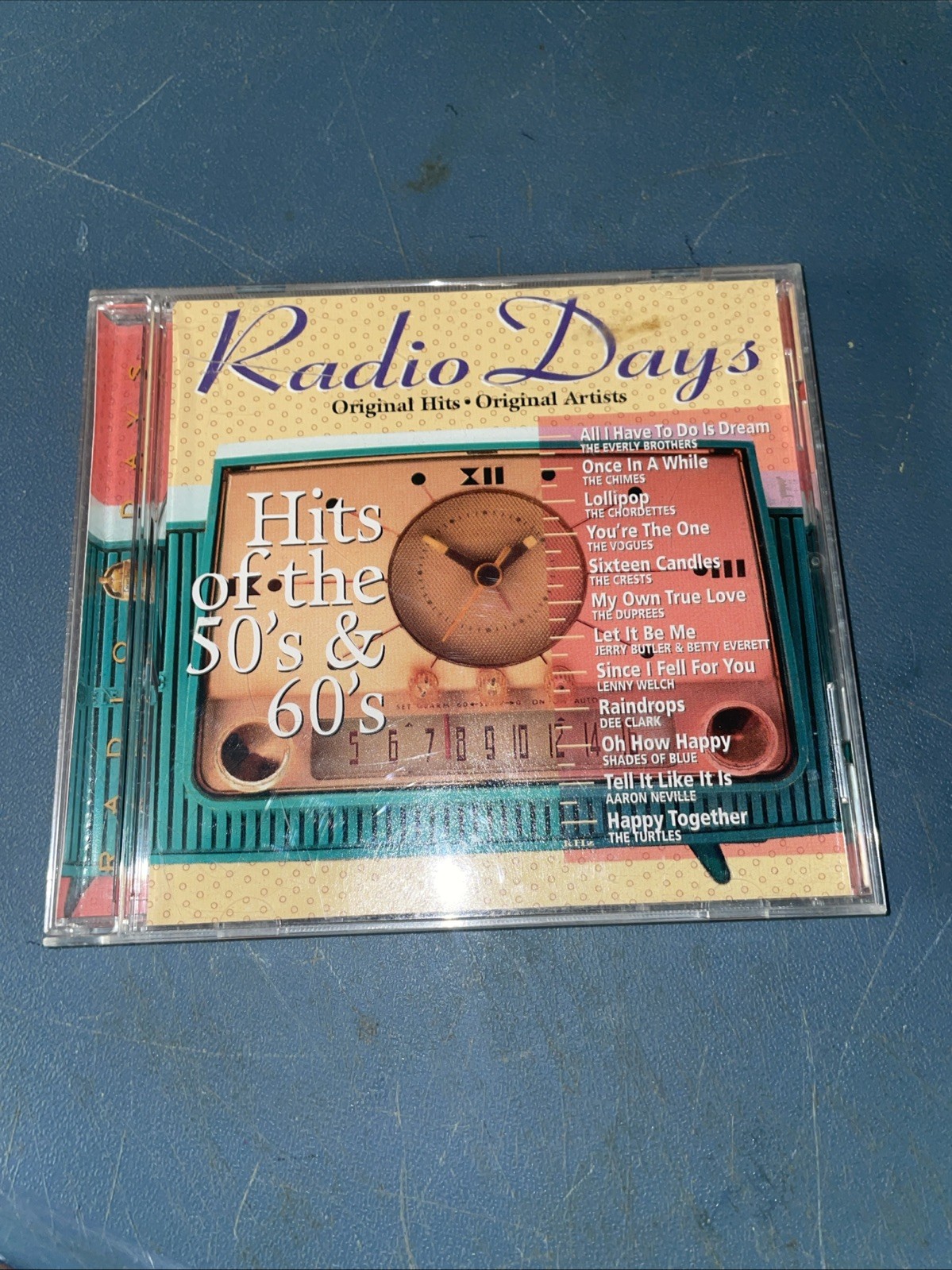 Radio Days Hits of the 50’s & 60’s Original Hits & Artists CD 12 Tracks MINT