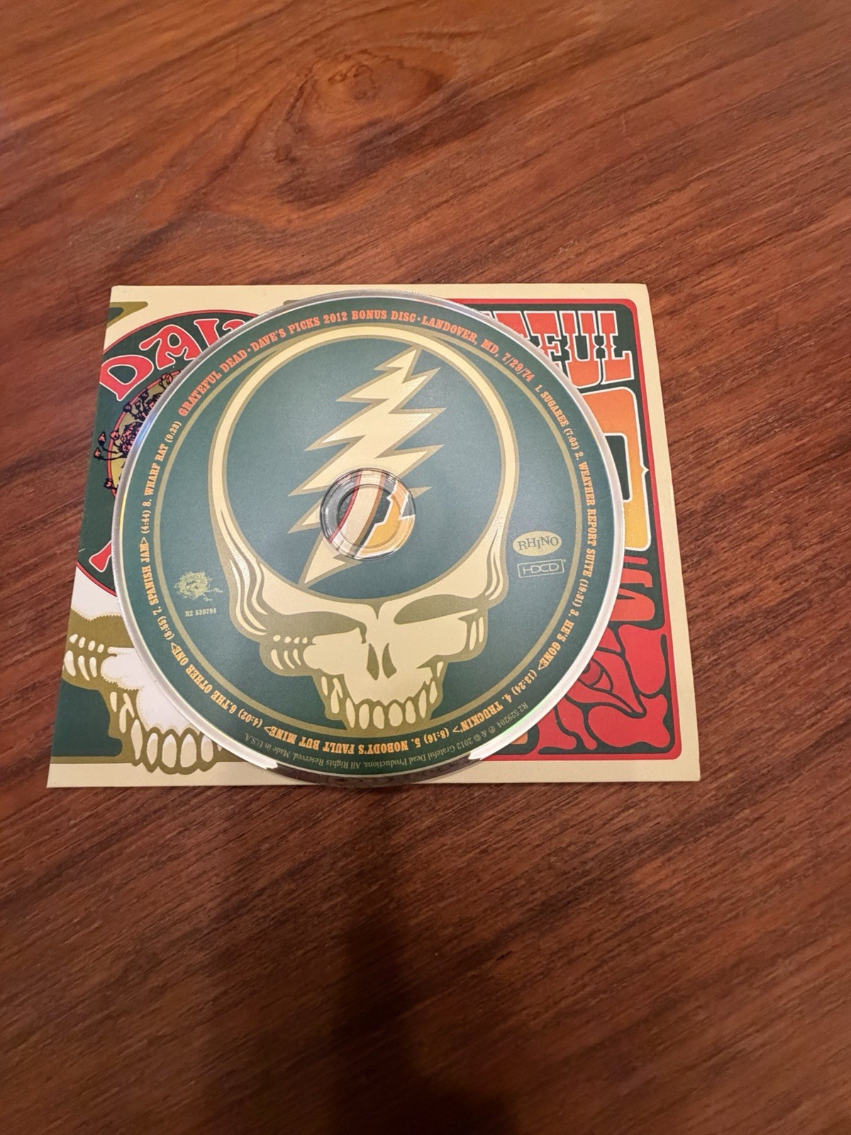 Grateful Dead. Dave’s Picks. 2012 Bonus Disc. 7/29/1974. Landover, MD.