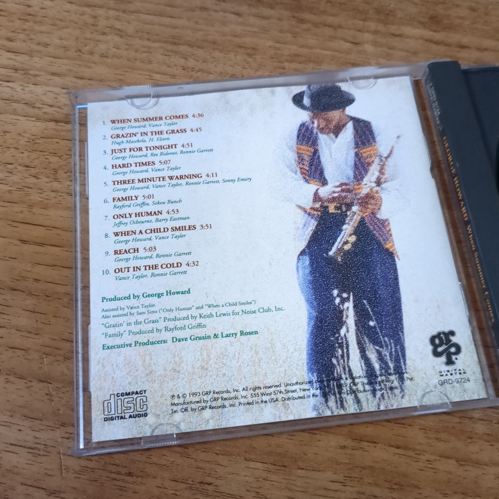 George Howard – When Summer Comes (CD, Album) (Very Good Plus (VG+)) – 402041381
