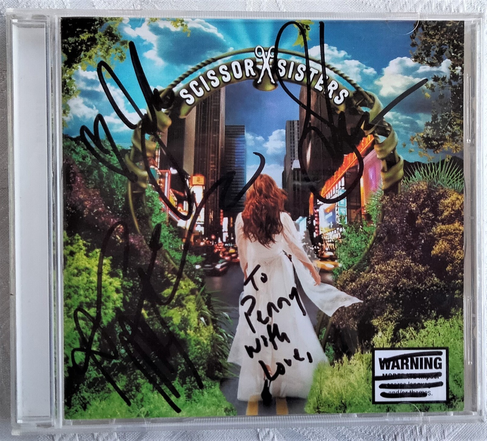 SCISSOR SISTERS – SELF TITLED CD 2004 SIGNED JAKE SHEARS ANA MATRONIC