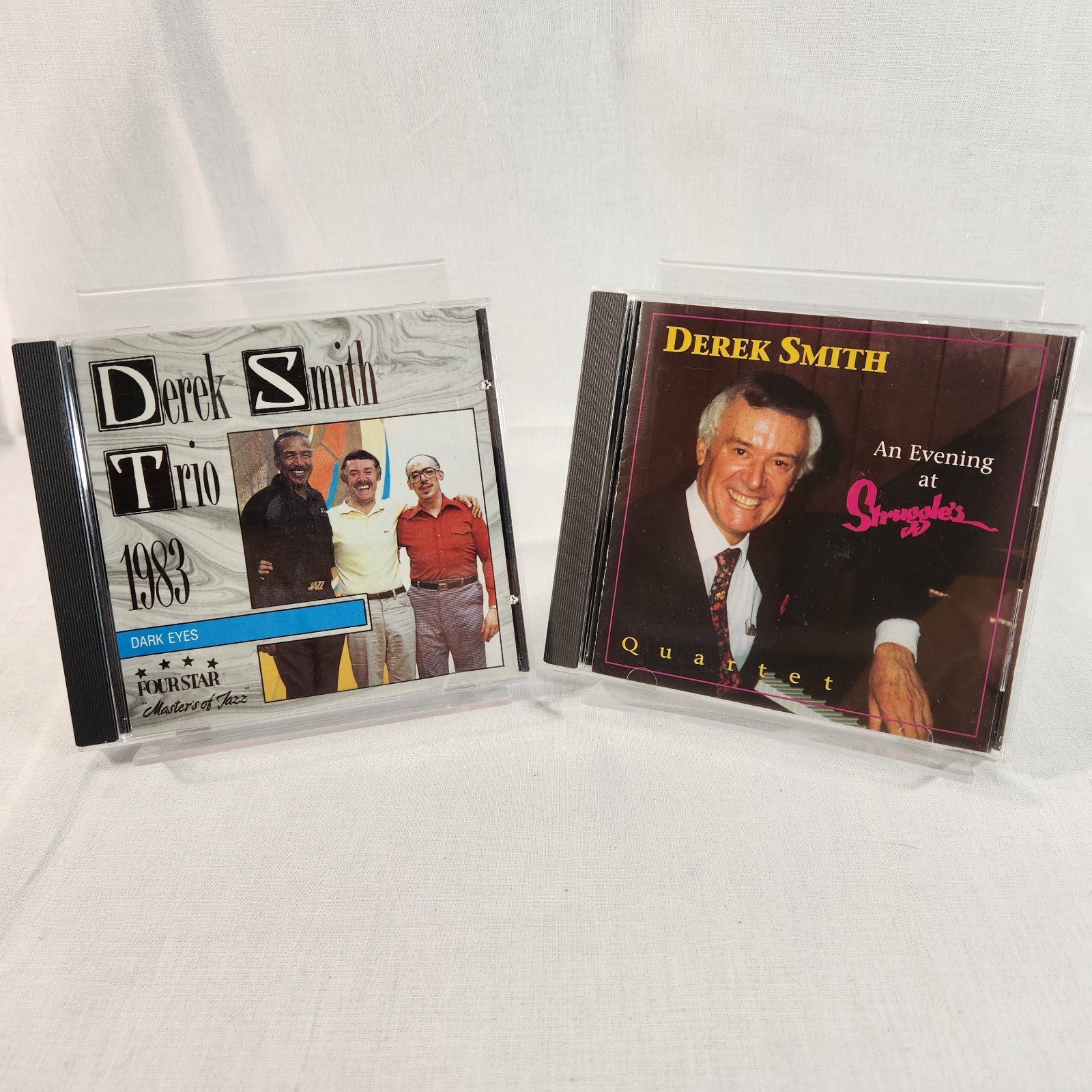 DEREK SMITH AN EVENING AT STRUGGLES + Dark Eyes Piano Jazz CDs NEAR MINT FREEShp
