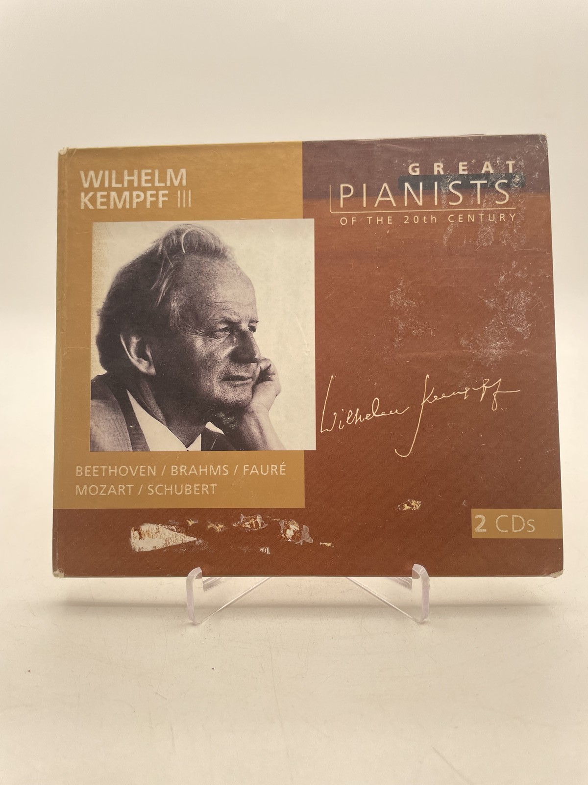 Wilhelm Kempff – Great Pianists of the 20th Century 2 CD Set Beethoven Brahms