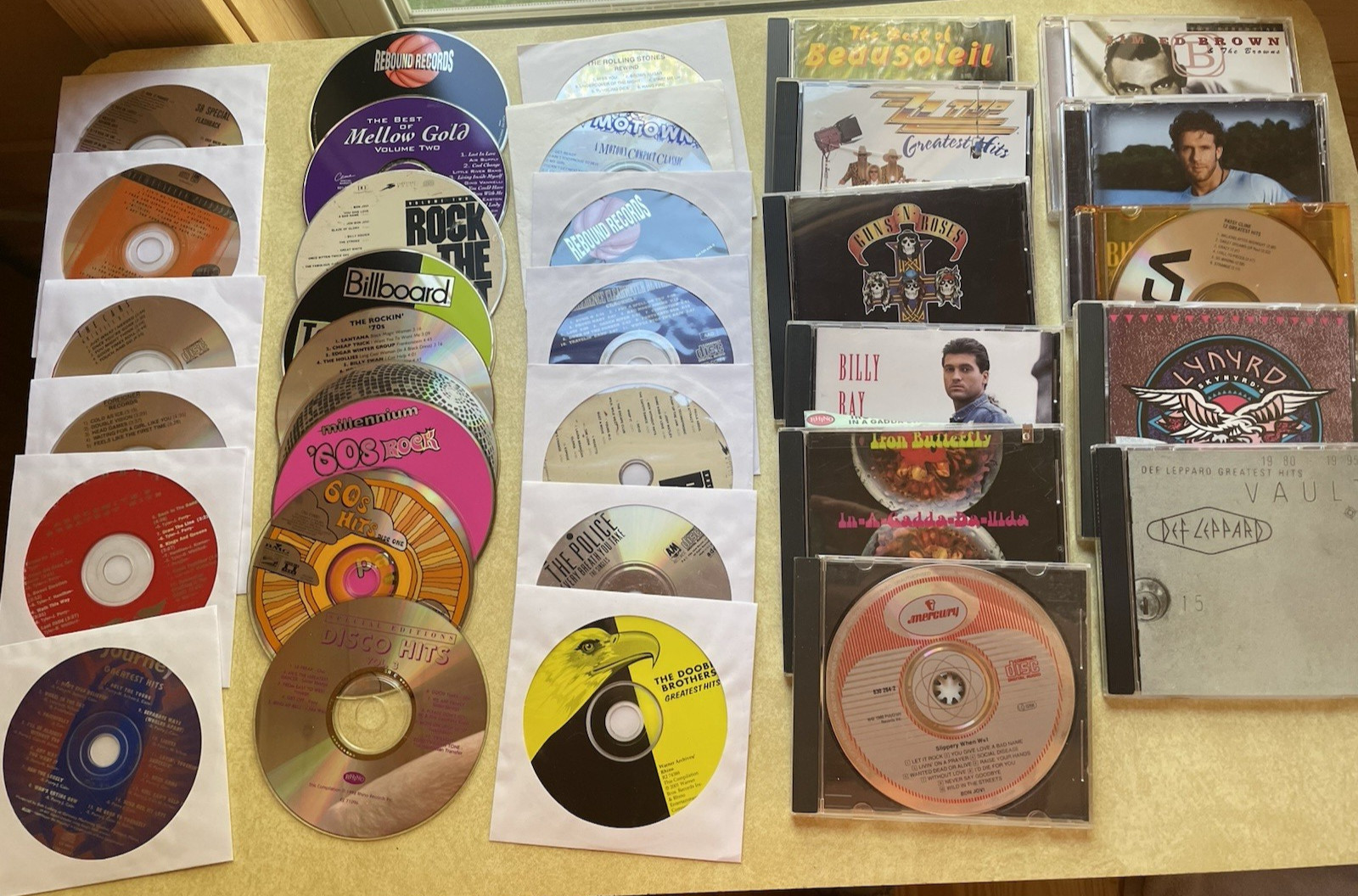 Lot of 33 Rock CDS Mixed Artists – Bulk Lot of 33 Rock & COUNTRY CDS