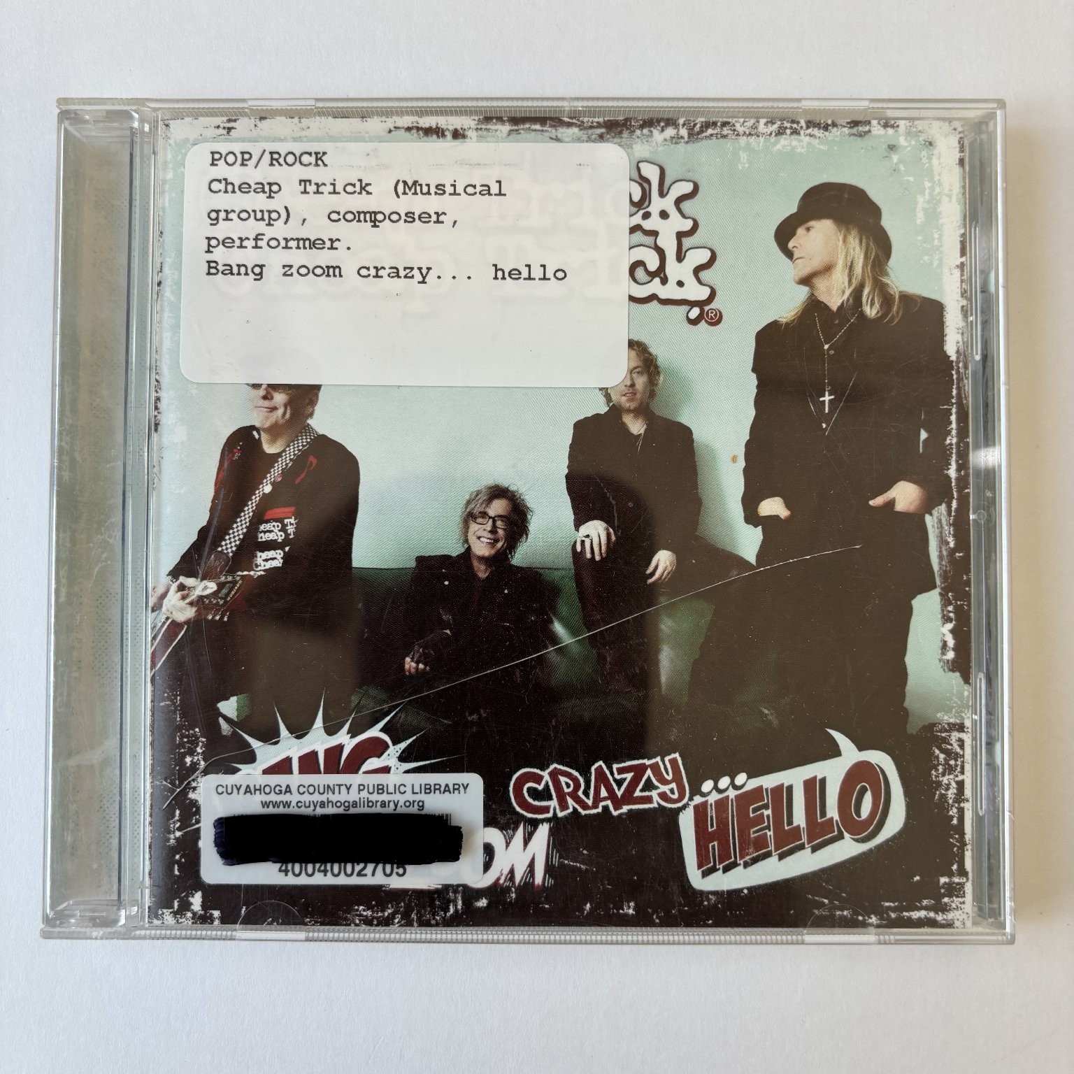 Cheap Trick – Bang Zoom Crazy… Hello CD 2016 Pop Rock Big Machine Records