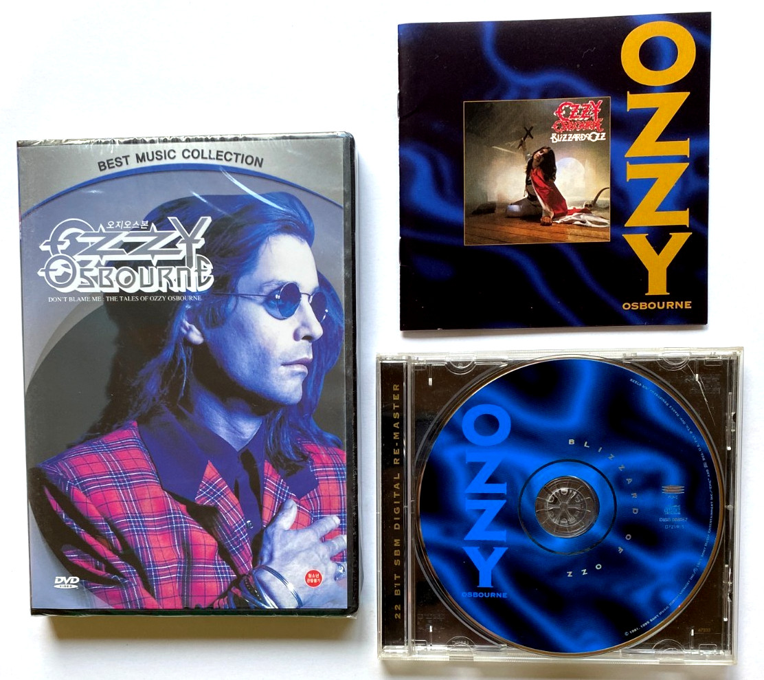 SEALED TALES OF OZZY OSBOURNE DVD & 24 BIT REMASTERED BLIZZARD OF OZZ CD