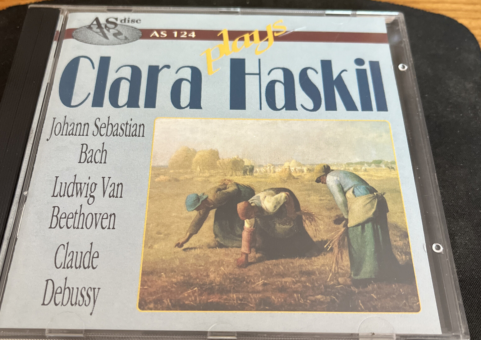 Piano: Clara Haskil Plays Bach Beethoven Debussy CD Italian Pressing 1992