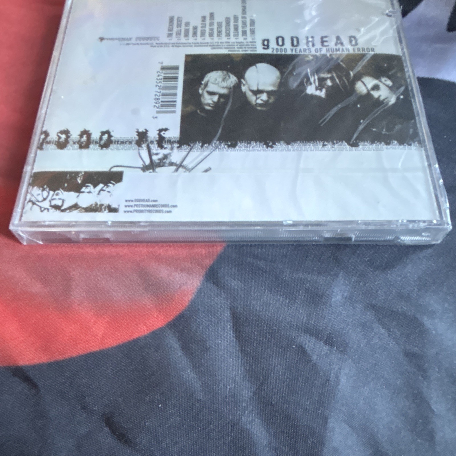 Godhead 2000 Years of Human Error CD Industrial/Gothic 2001 P2 27289 SEALED Hype