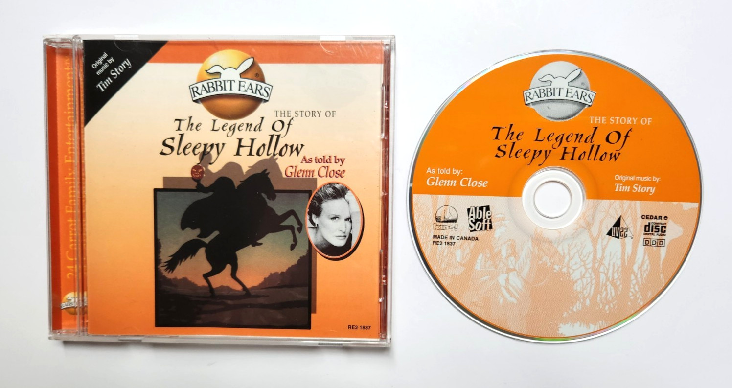 The Legend Of Sleepy Hollow CD Told By Glenn Close Folk Tales VERY GOOD