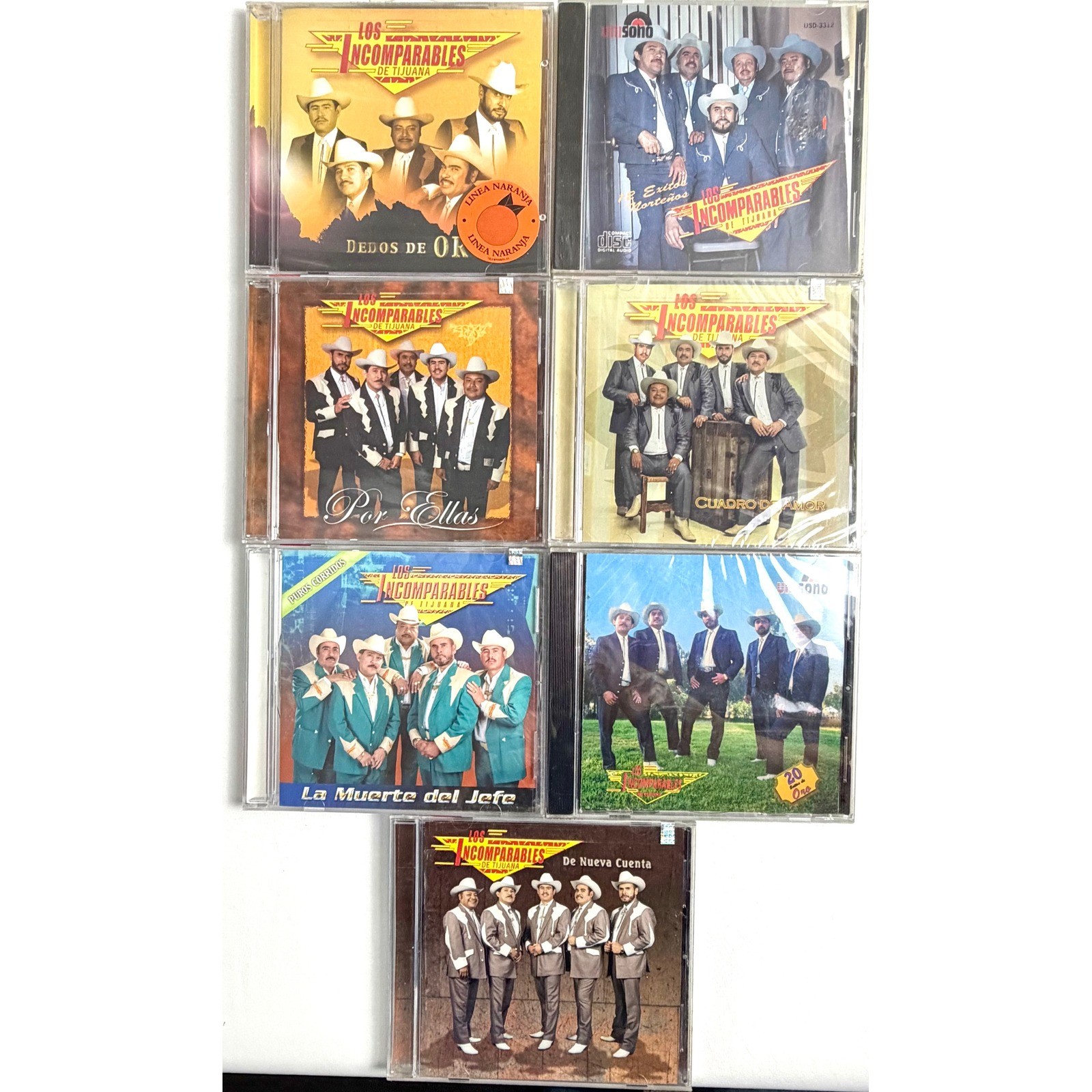 Los Incomparables de Tijuana Lot of 7 CDs New Sealed Regional Mexican Norteño
