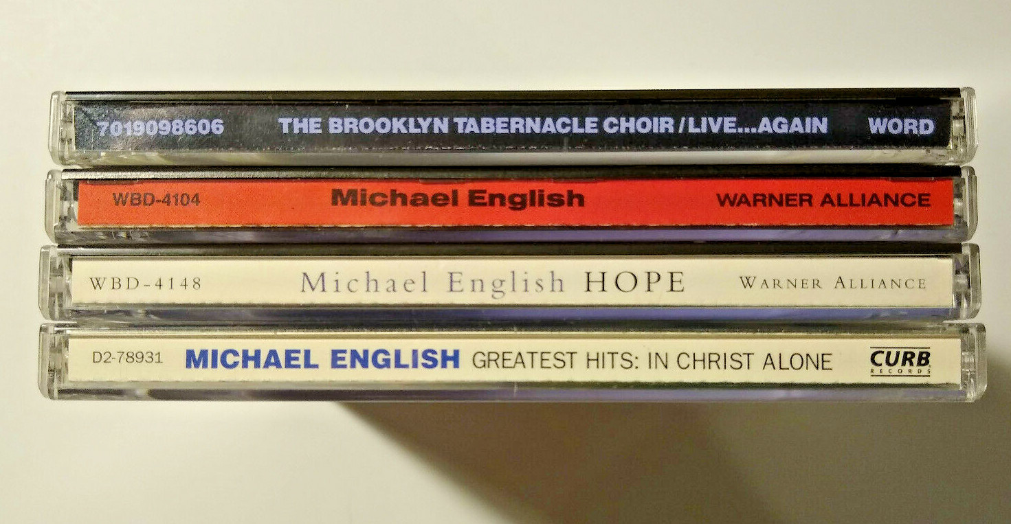 4 CD lot Michael English self-titled Hope Greatest Hits Brooklyn Tabernacle Choi
