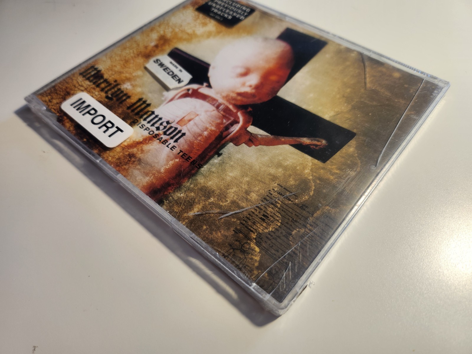 *SEALED* Marilyn Manson Disposable Teens CD Single 2001 Swedish Import