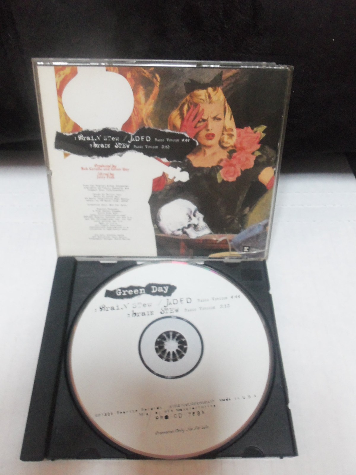 GREEN DAY BRAIN STEW / JADED RARE 2-TRACK PROMO CD 1995 PRO CD 7895