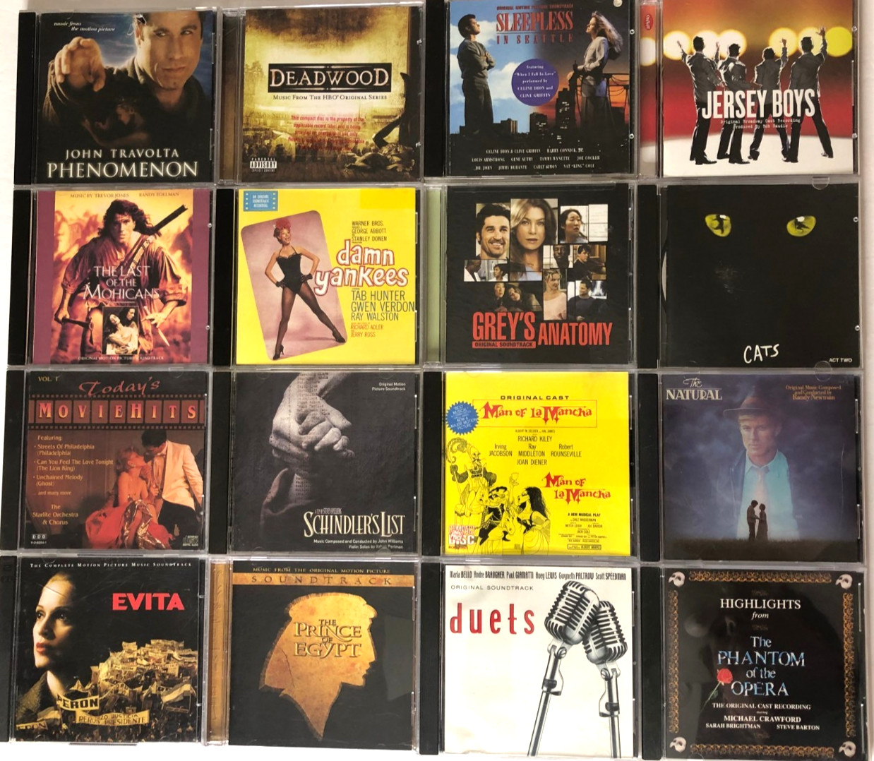 CD’s Pick Choose your own-LOT #25Y-Motion Picture & Musicals Soundtracks Only