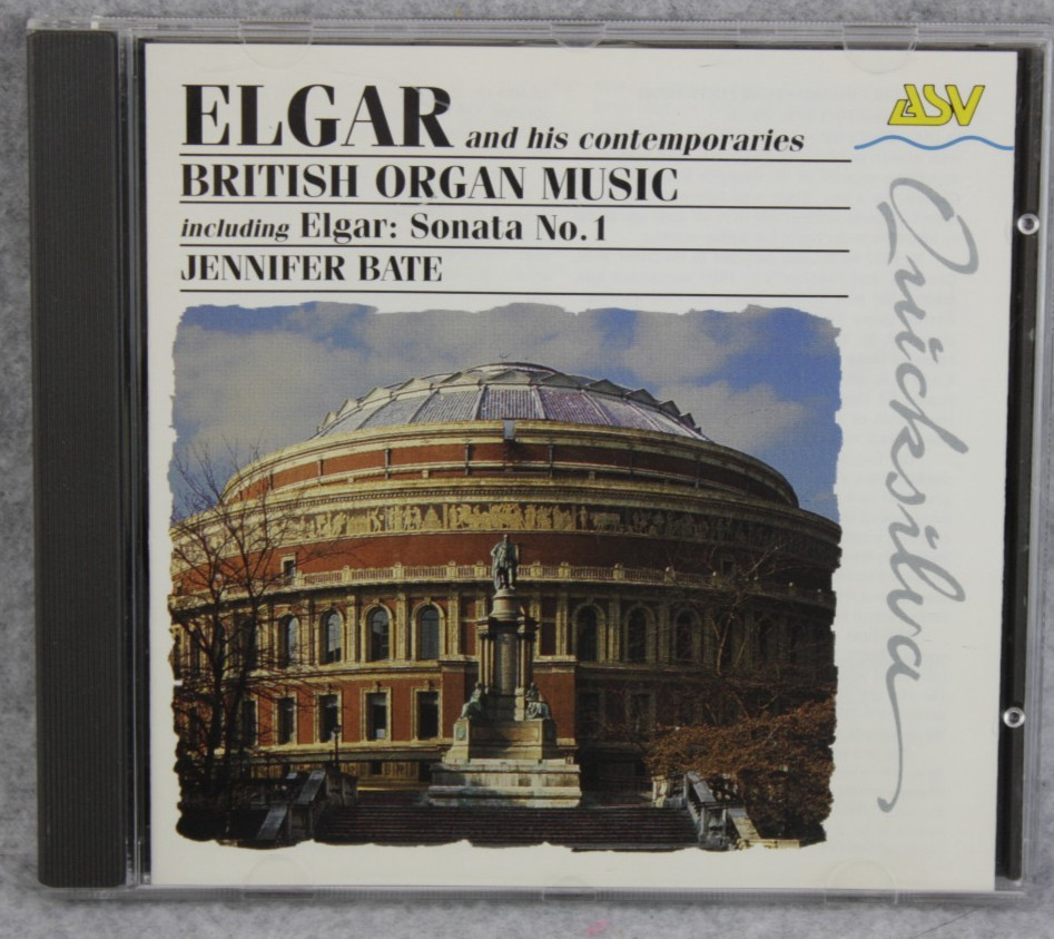 Elgar British Organ Music Jennifer Bate Organ CD 1995 England Import FREE SHIP