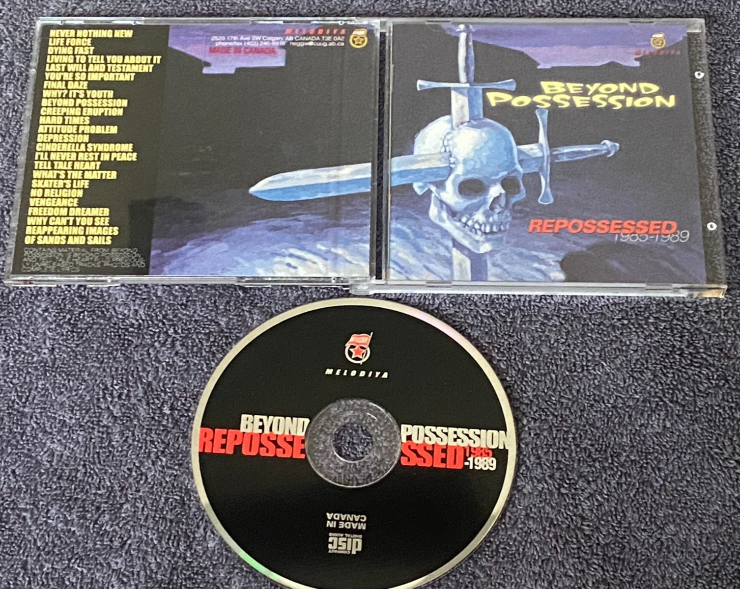 BEYOND POSSESSION – Repossessed 1985-1989 CD 1996 Melodiya NEAR MINT MEGARARE