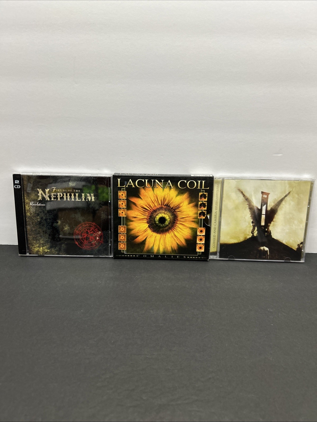 FIELDS OF THE NEPHILIM, LACUNA COIL, COHEED & CAMBRIA LOT OF 3 CD’S
