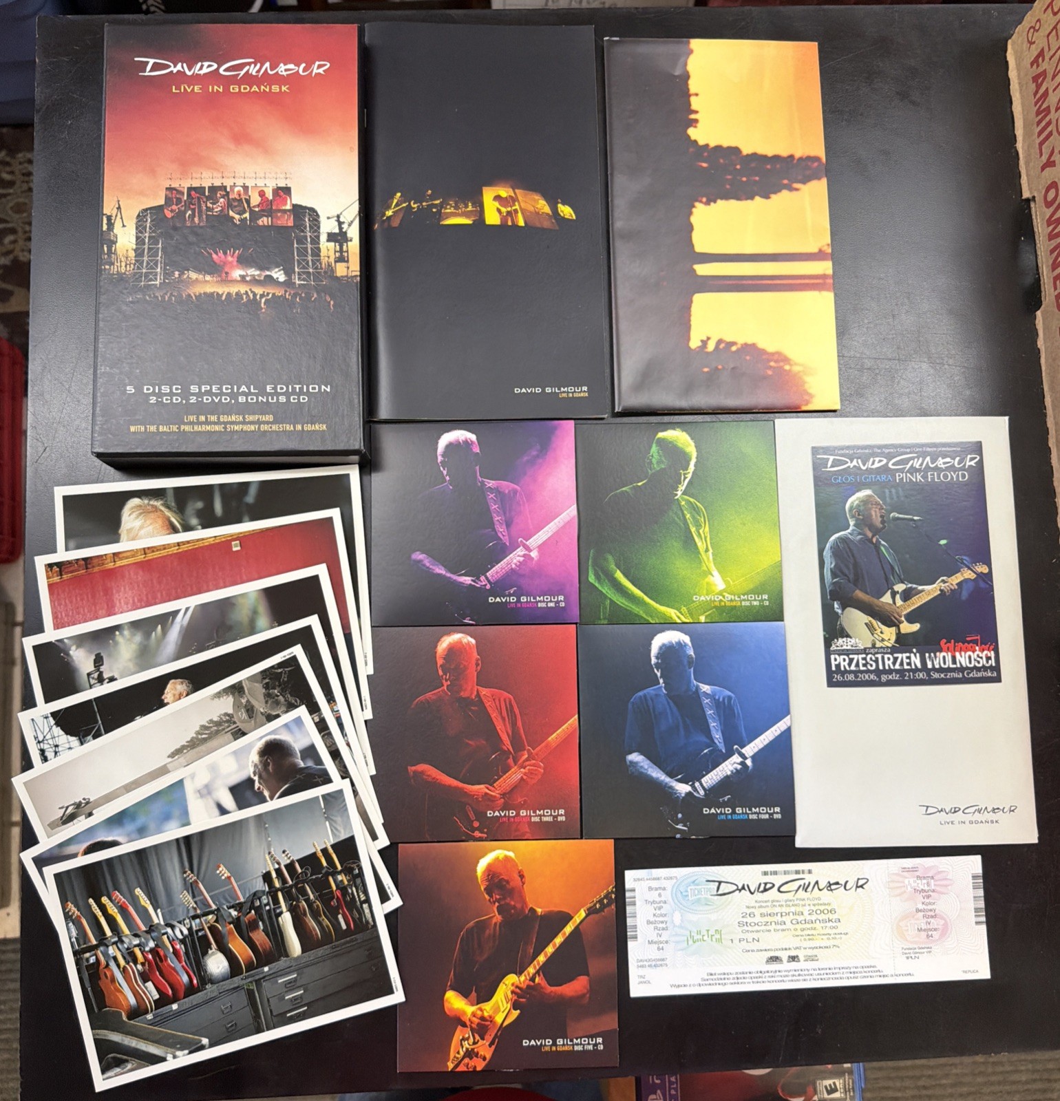 DAVID GILMOUR LIVE IN GDANSK 5-Disc Special Edition 3 CD 2 DVD Pink Floyd – EX
