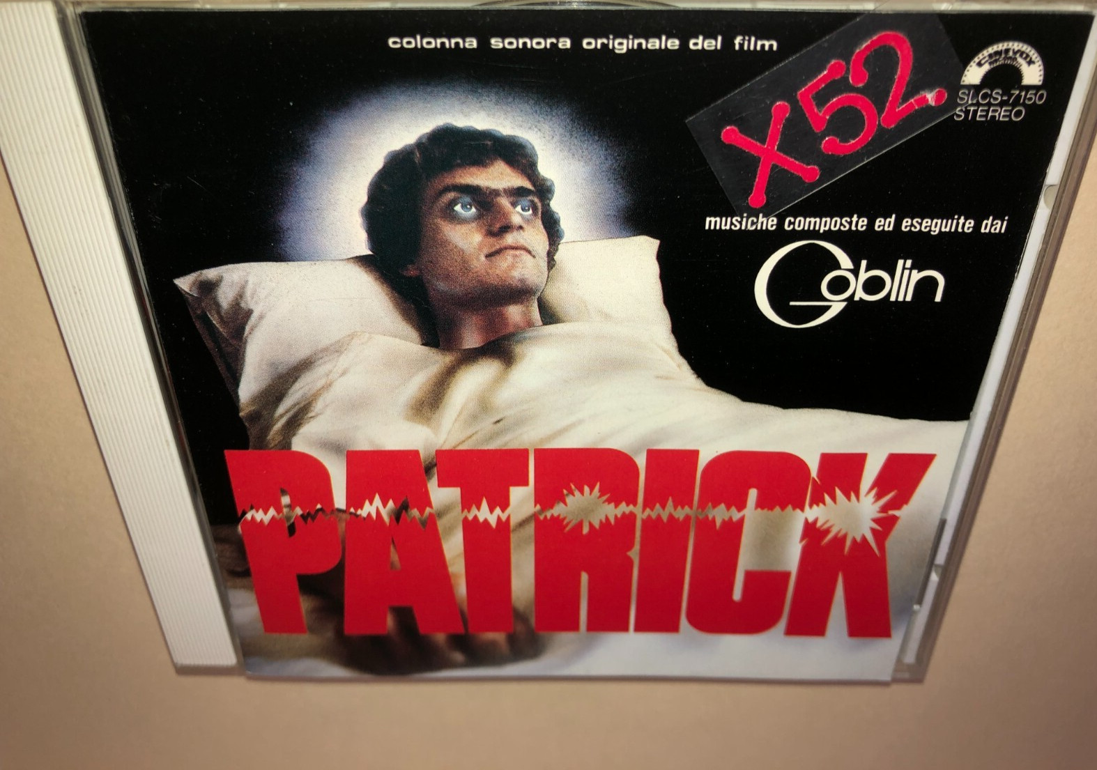 Patrick CD soundtrack Goblin score Cinevox Japan Claudio Simonetti ost